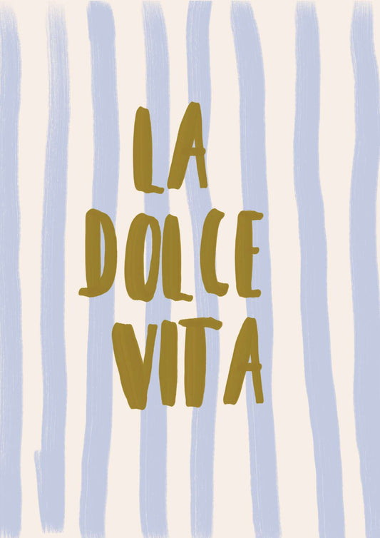 a poster with the words la dolce vita on it