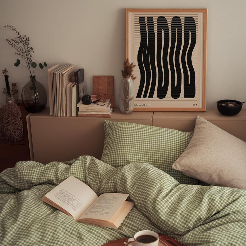Mood Wavy Typography Art Print-Skudaboo