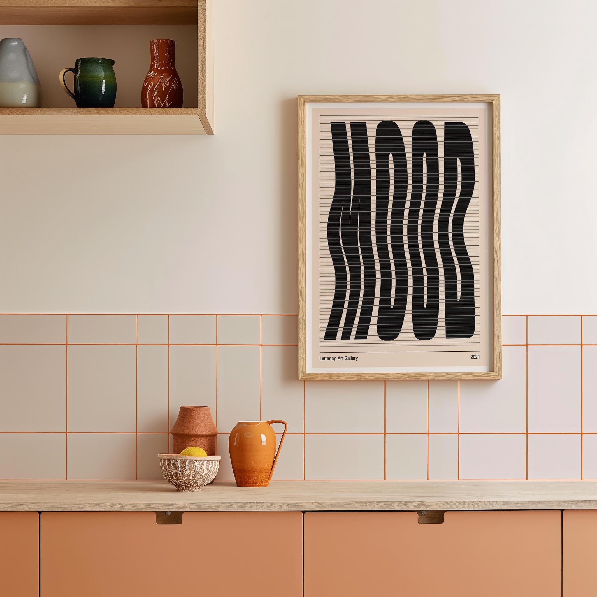 Mood Wavy Typography Art Print-Skudaboo