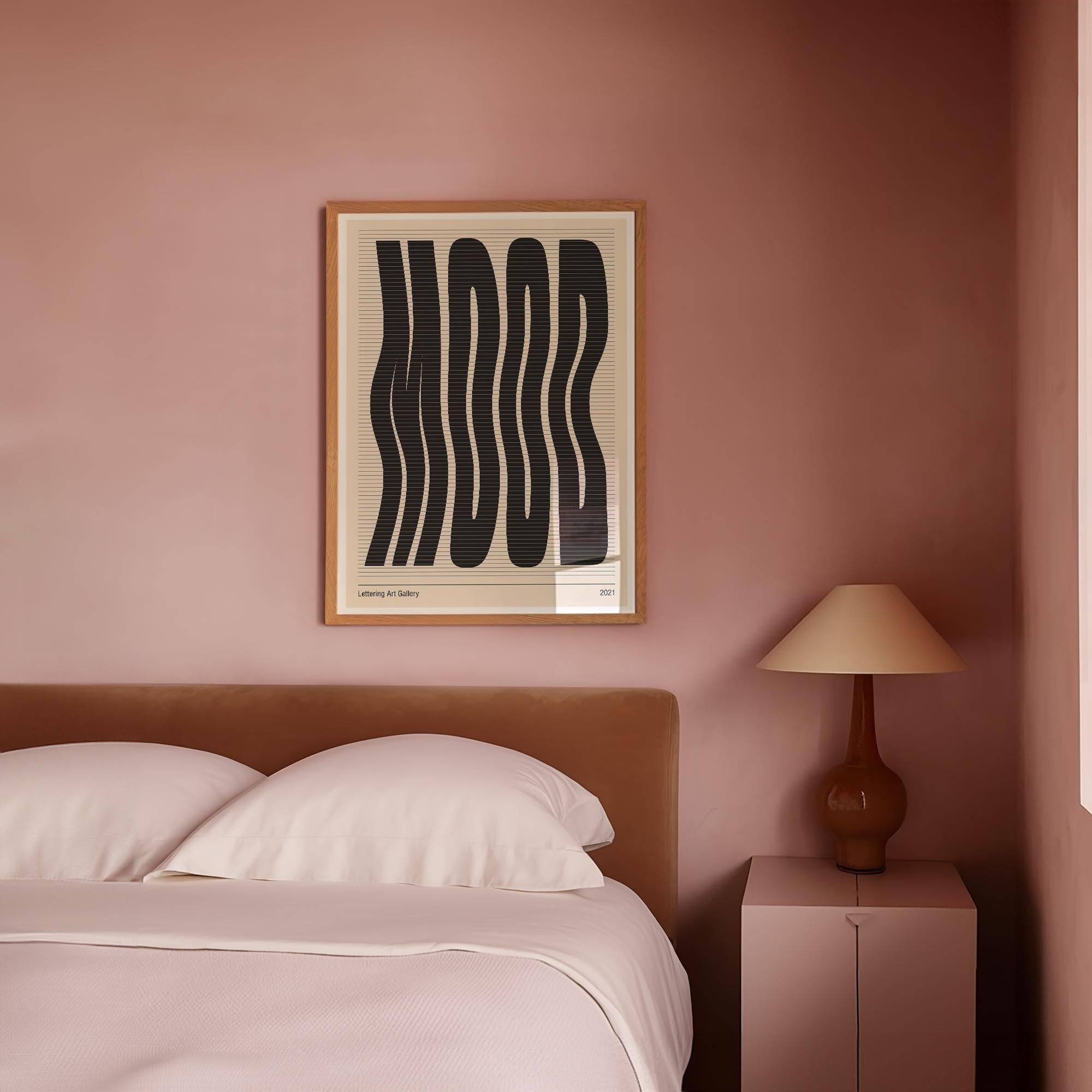 Mood Wavy Typography Art Print-Skudaboo
