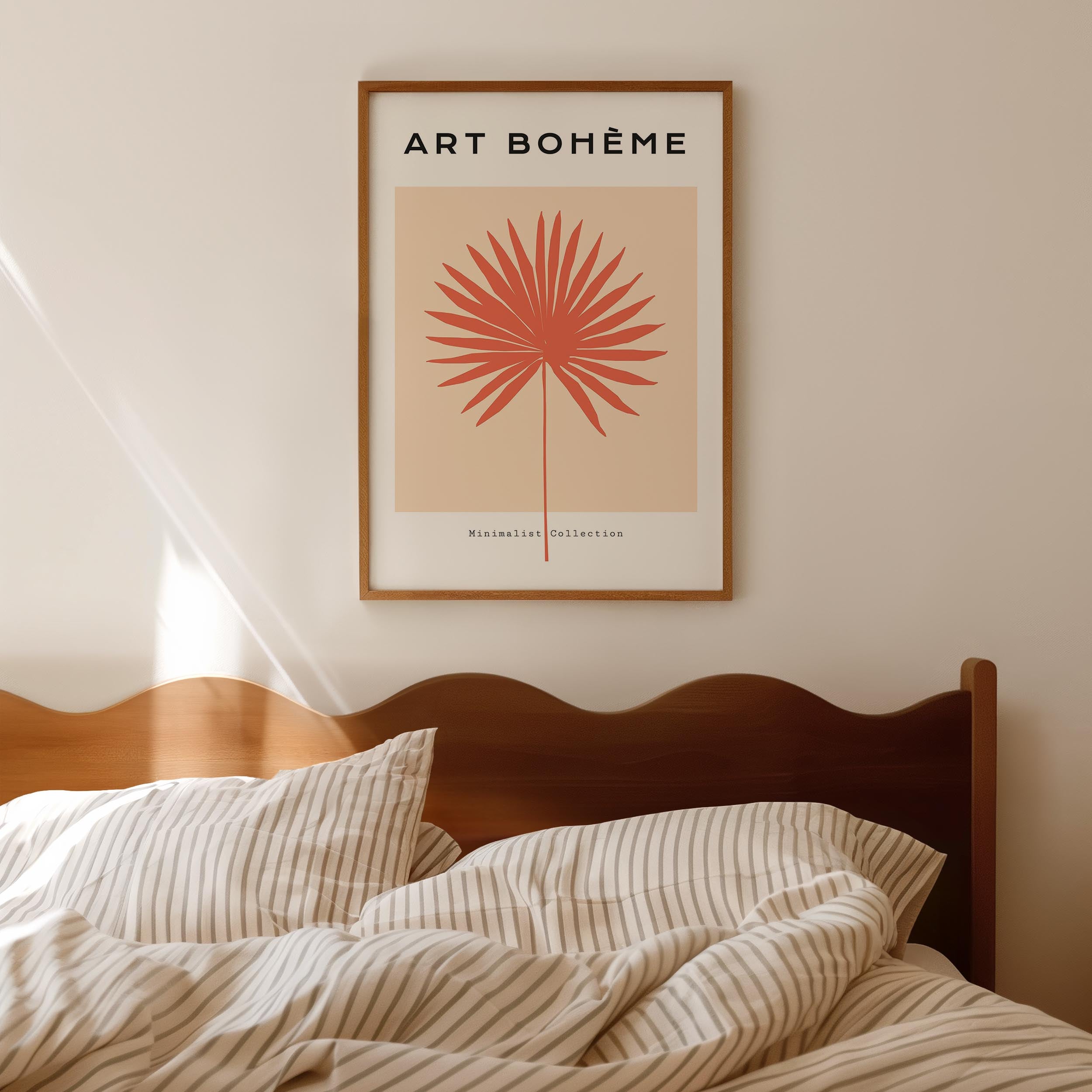 Minimalist Palm Leaf Art Print-Skudaboo