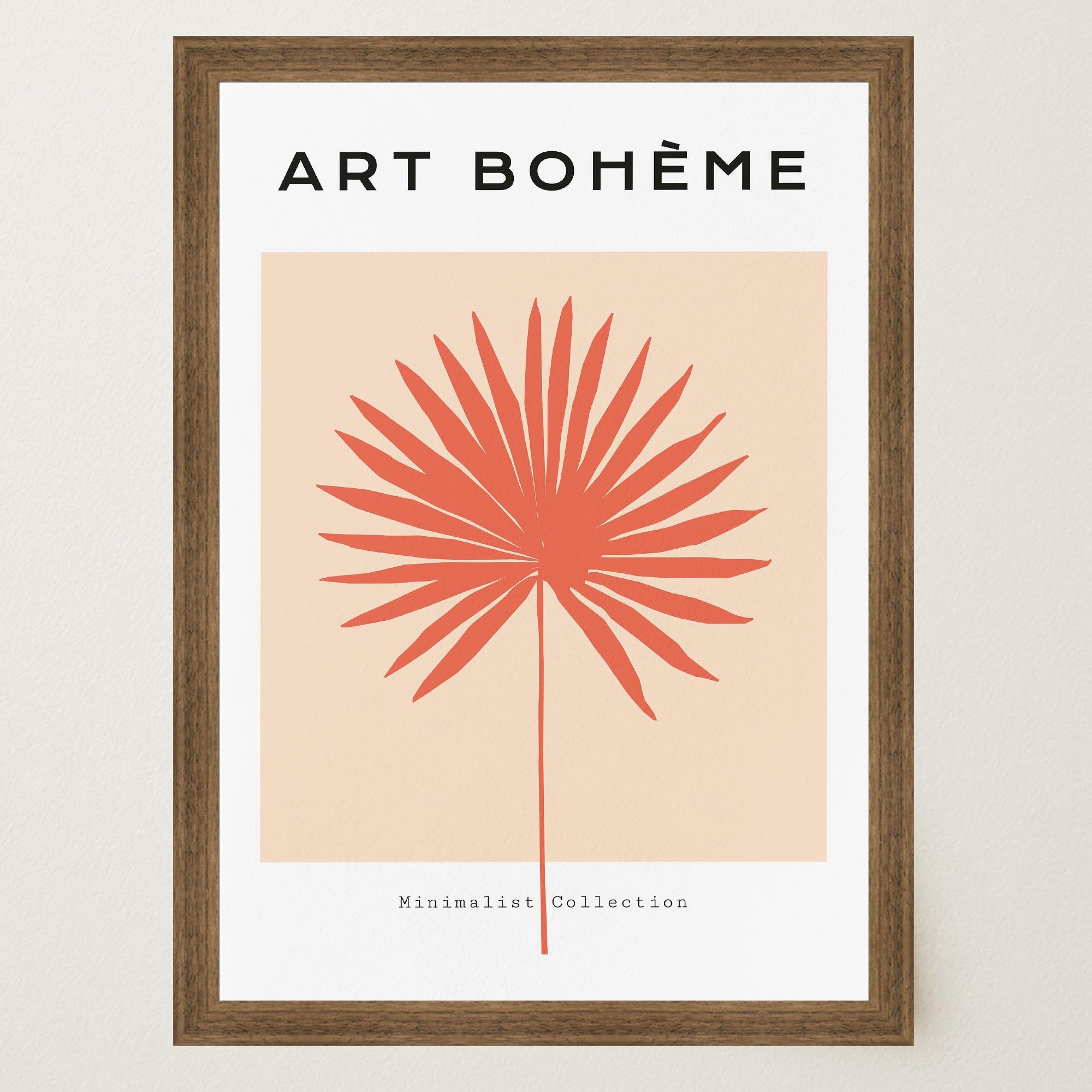 Minimalist Palm Leaf Art Print-Skudaboo