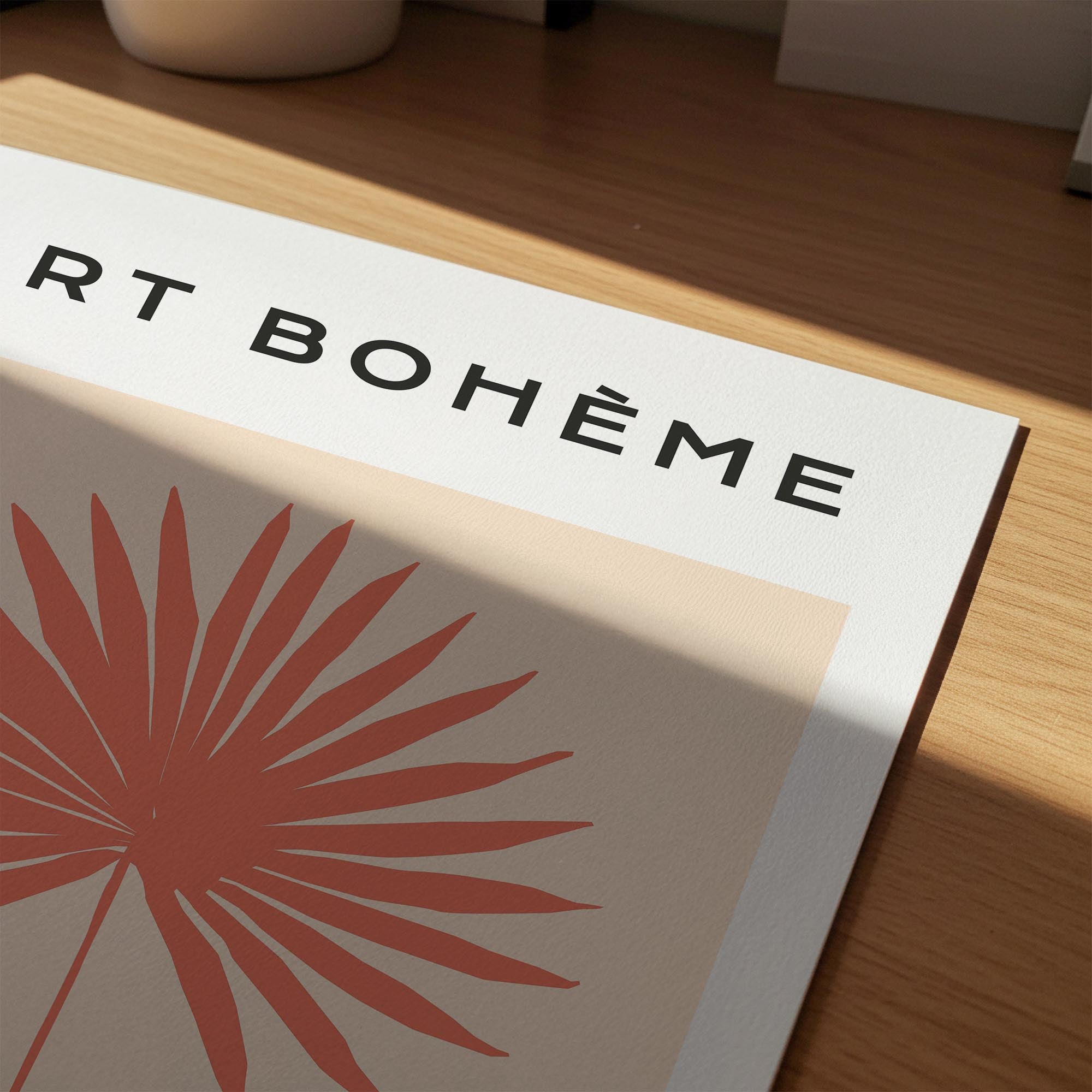 Minimalist Palm Leaf Art Print-Skudaboo