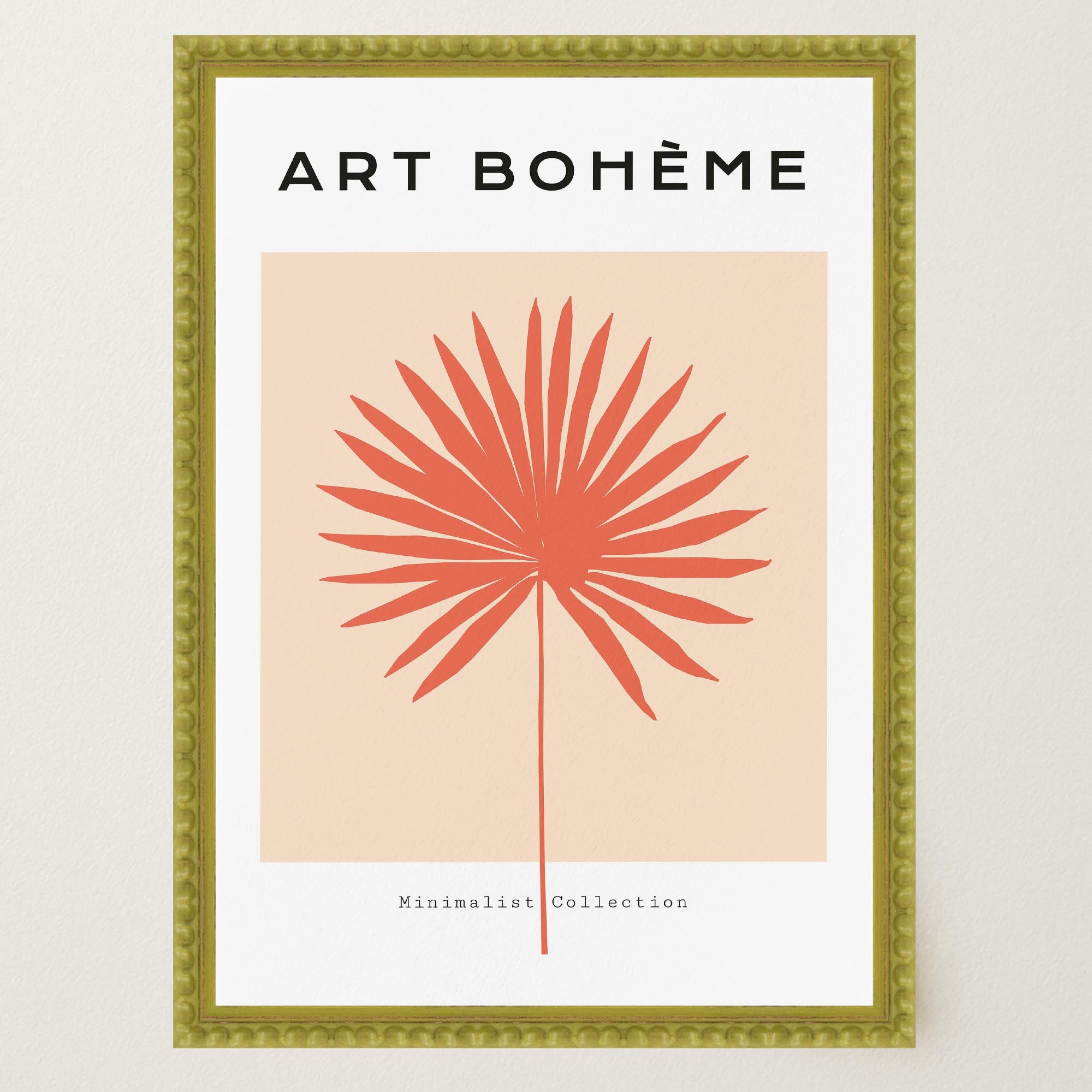 Minimalist Palm Leaf Art Print-Skudaboo