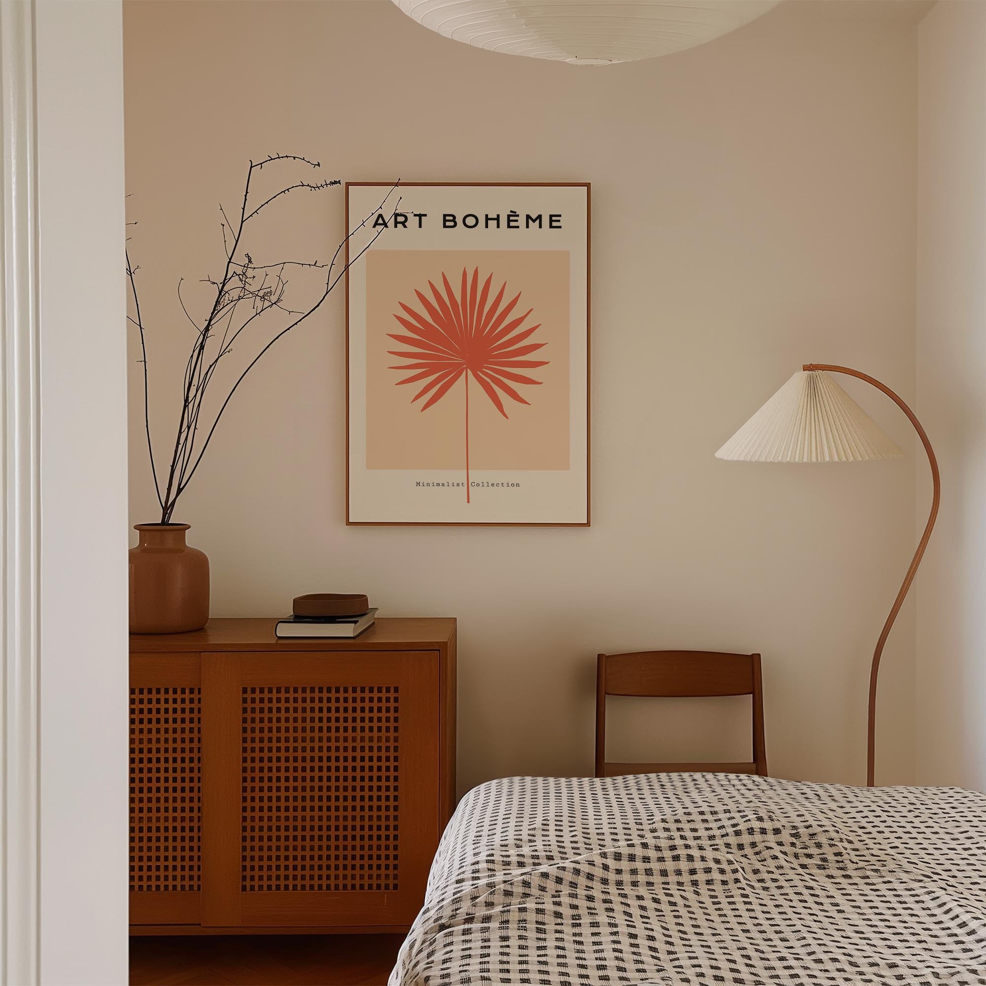 Minimalist Palm Leaf Art Print-Skudaboo