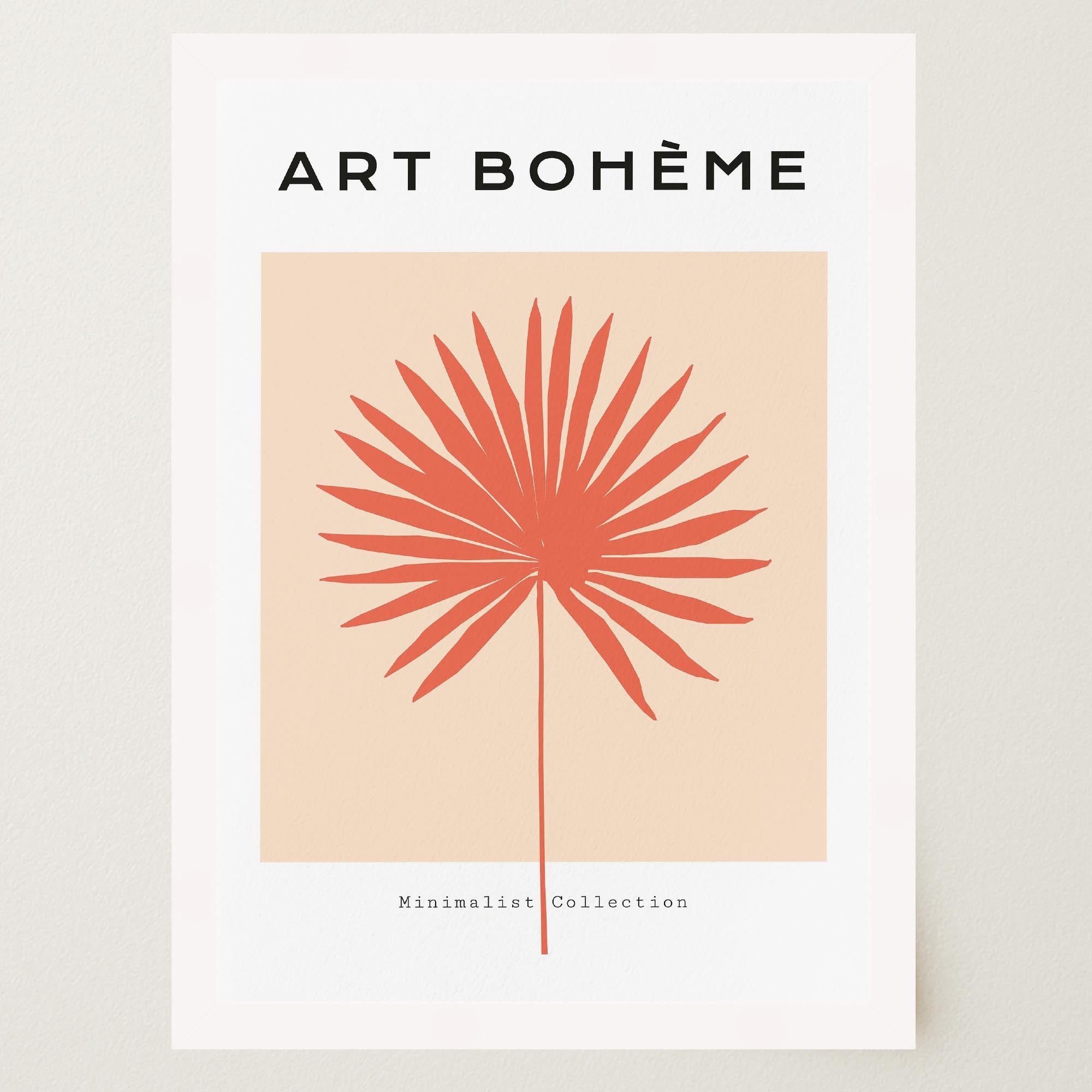 Minimalist Palm Leaf Art Print-Skudaboo