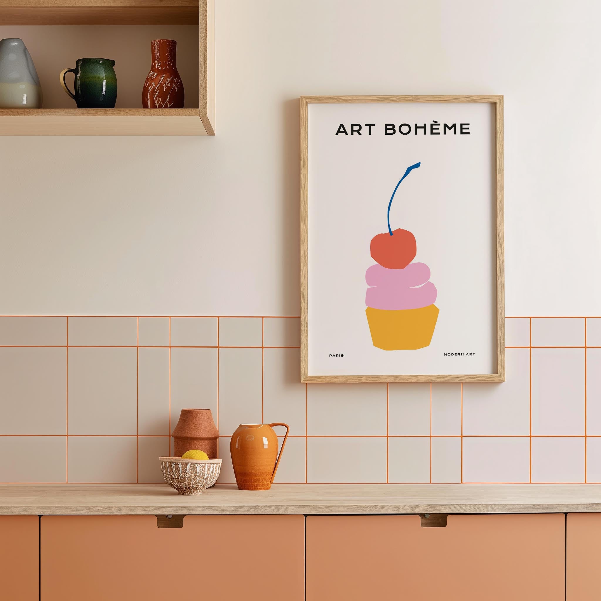 Cupcake Art Print-Skudaboo