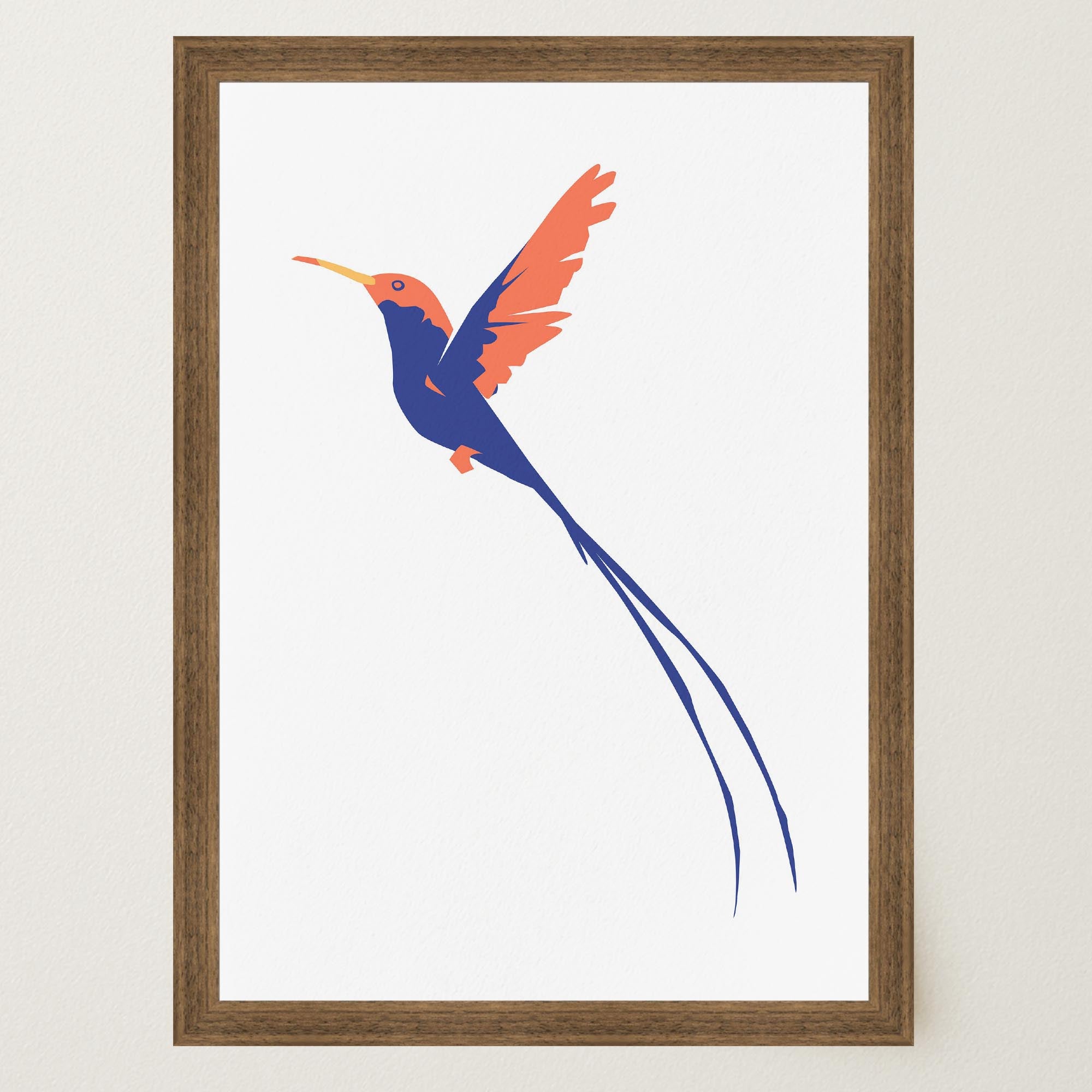 Hummingbird Art Print-Skudaboo