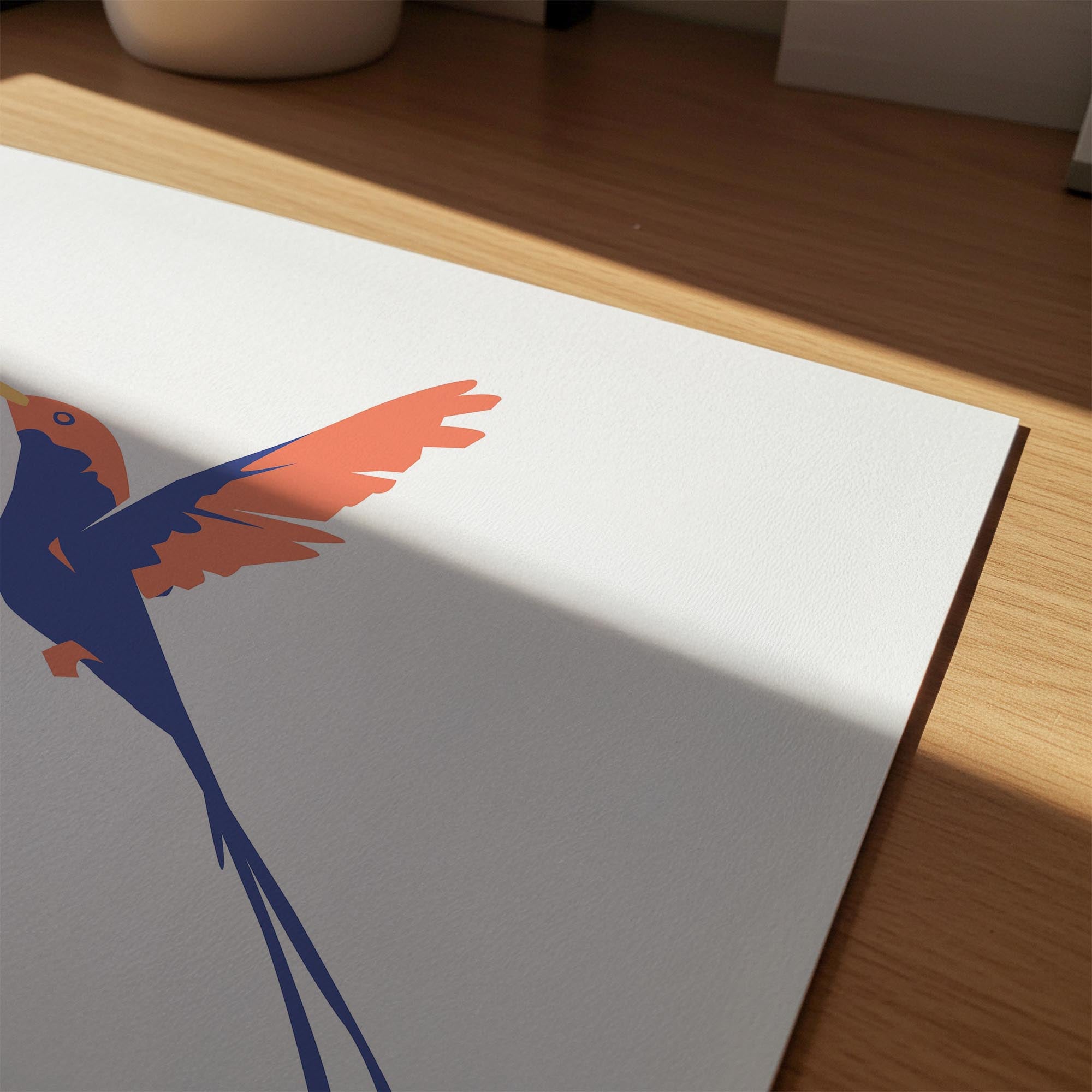 Hummingbird Art Print-Skudaboo