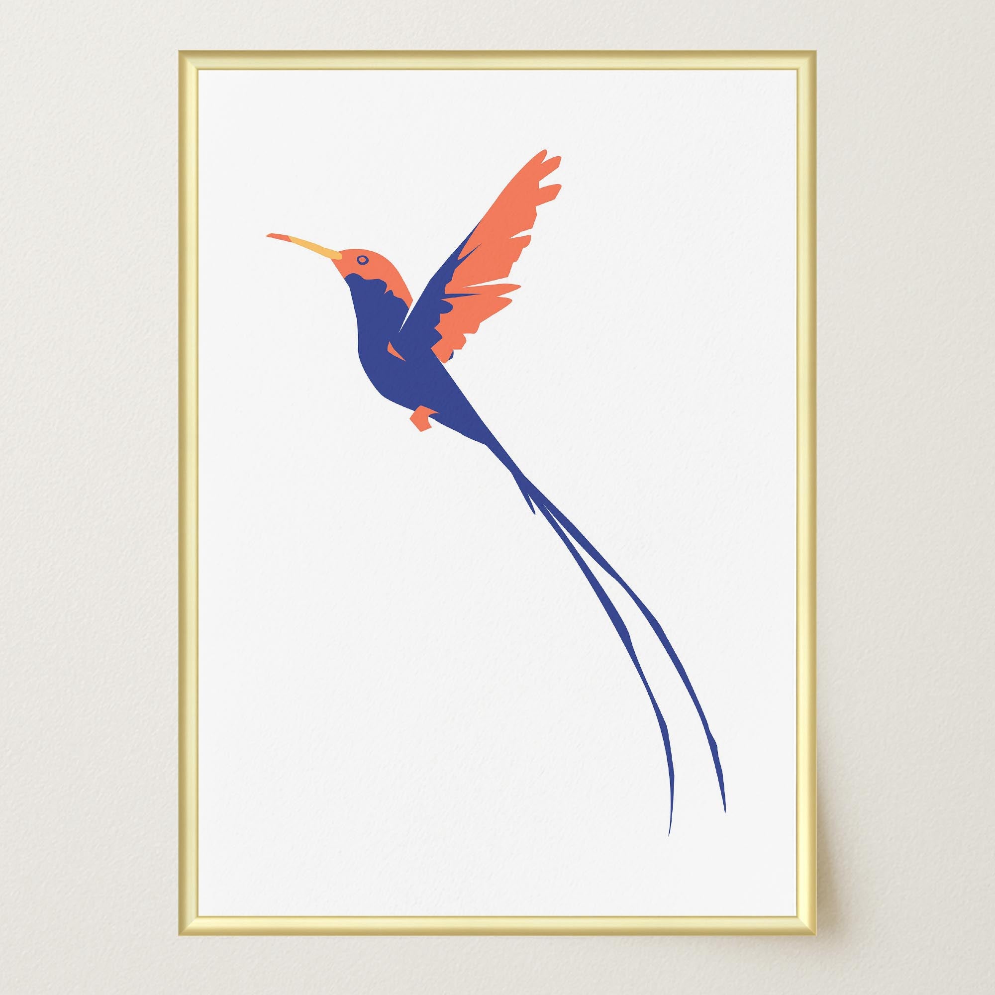 Hummingbird Art Print-Skudaboo