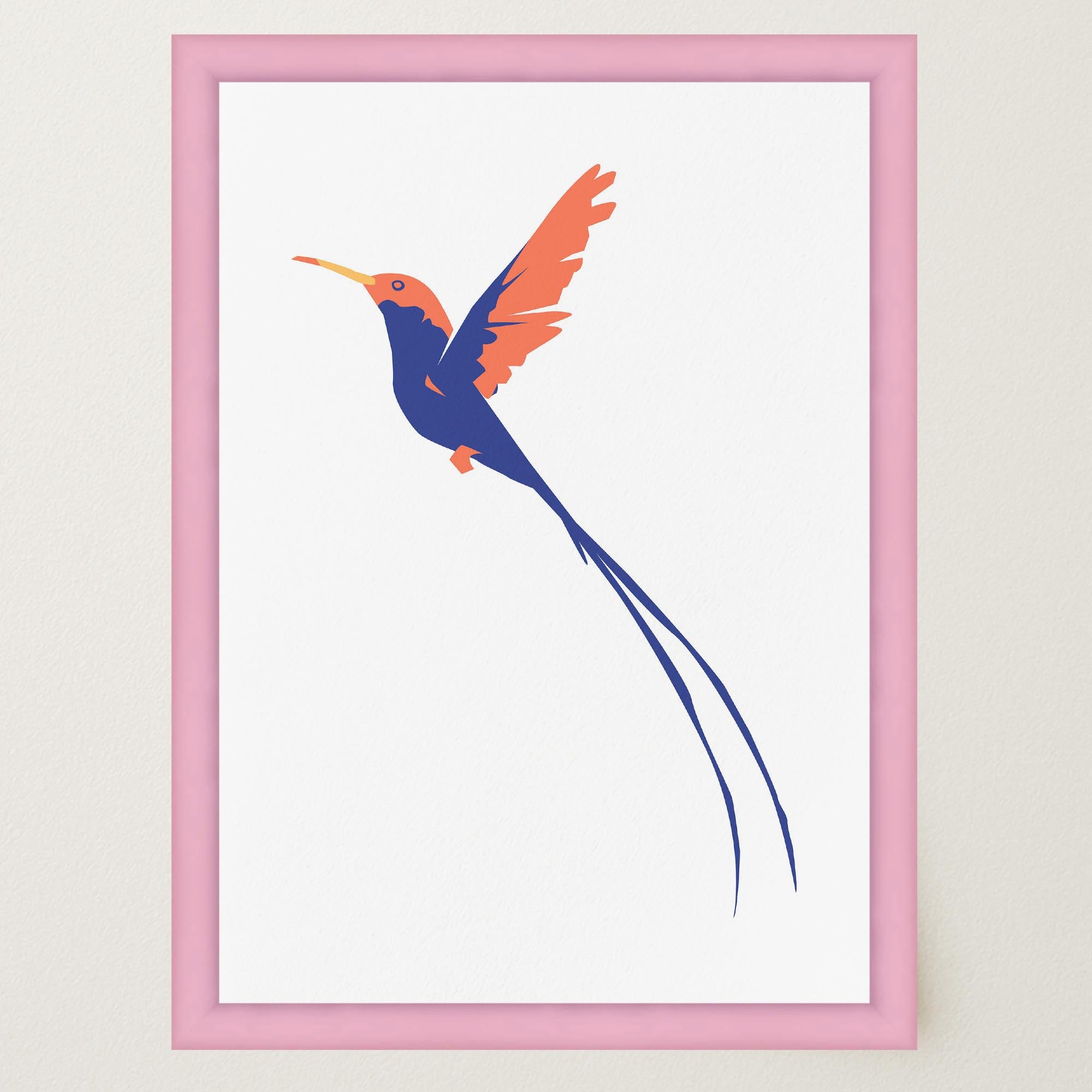 Hummingbird Art Print-Skudaboo