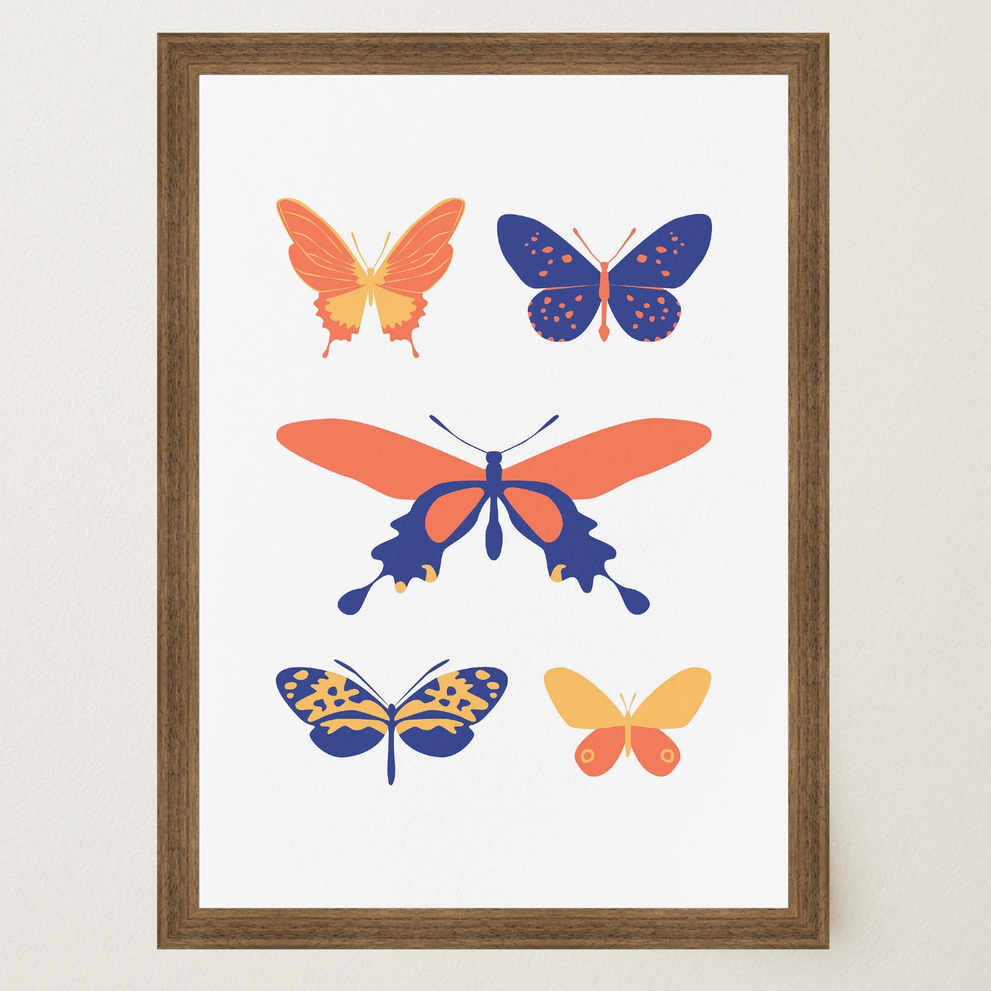 Colourful Butterfly Art Print-Skudaboo