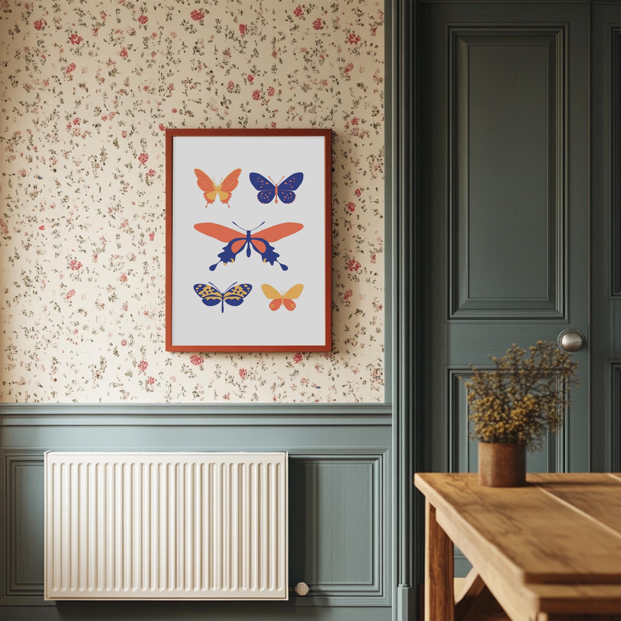 Colourful Butterfly Art Print-Skudaboo