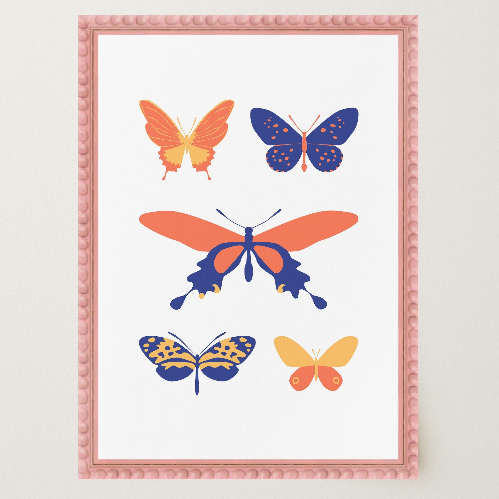 Colourful Butterfly Art Print-Skudaboo