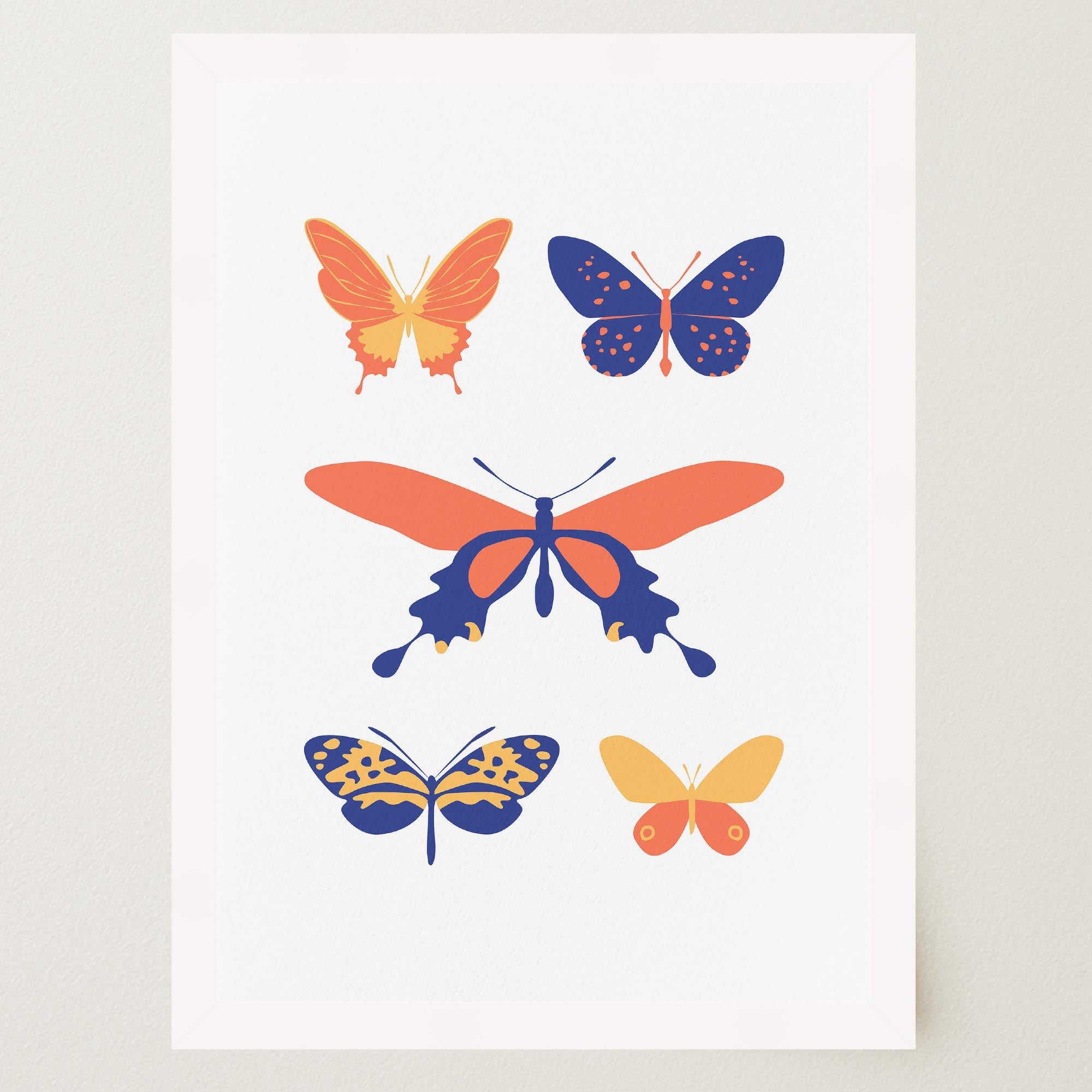 Colourful Butterfly Art Print-Skudaboo