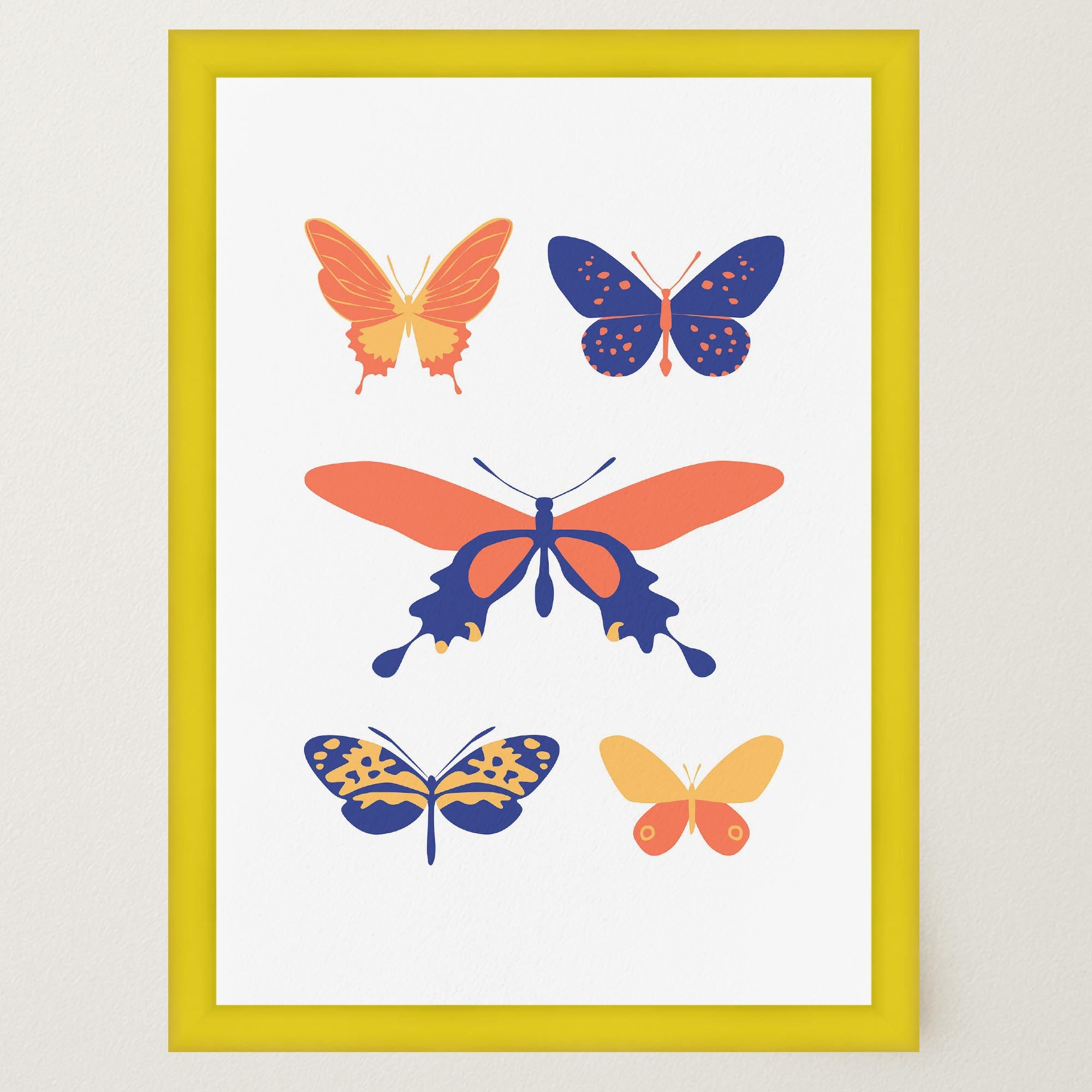 Colourful Butterfly Art Print-Skudaboo