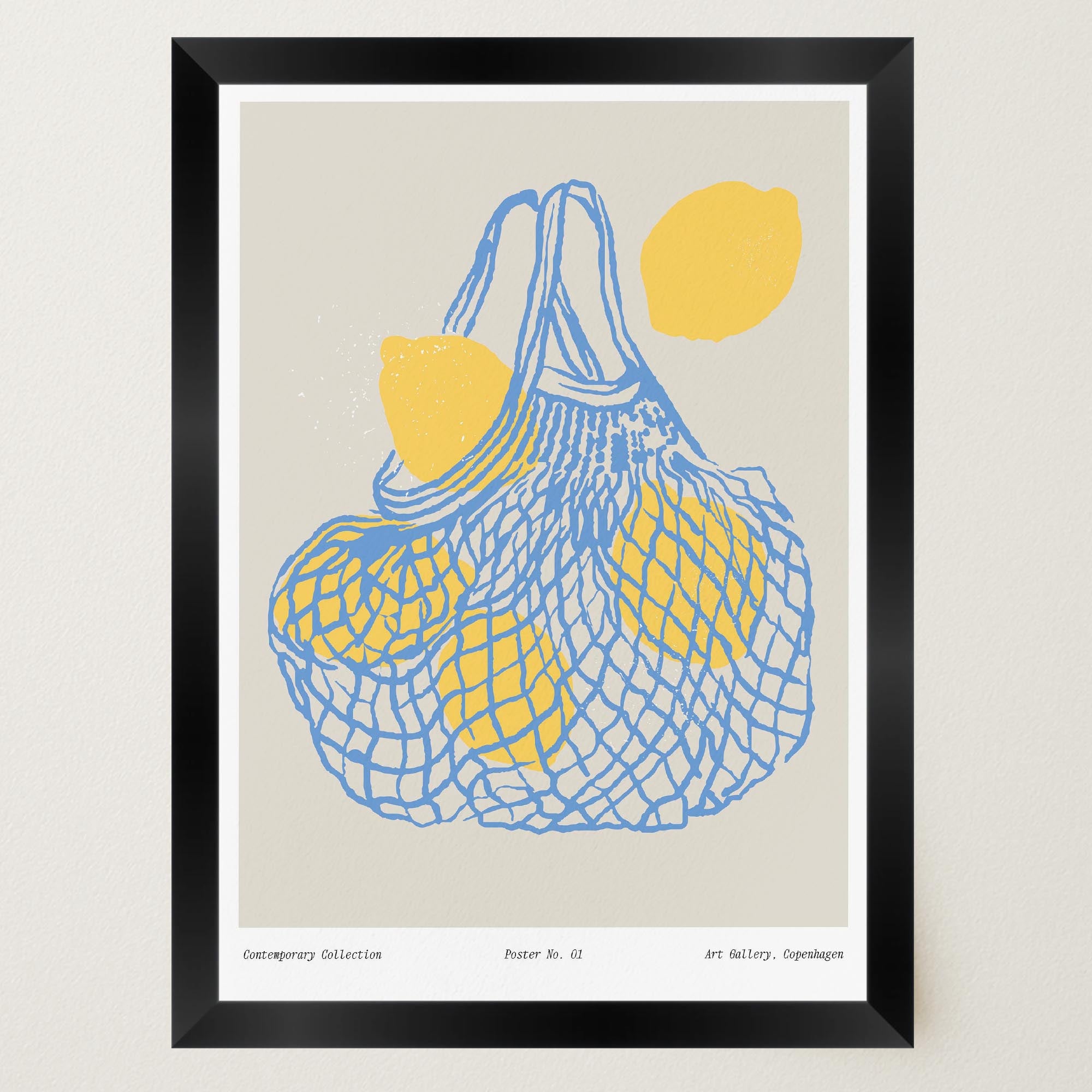 Lemon Kitchen Wall Art Print-Skudaboo