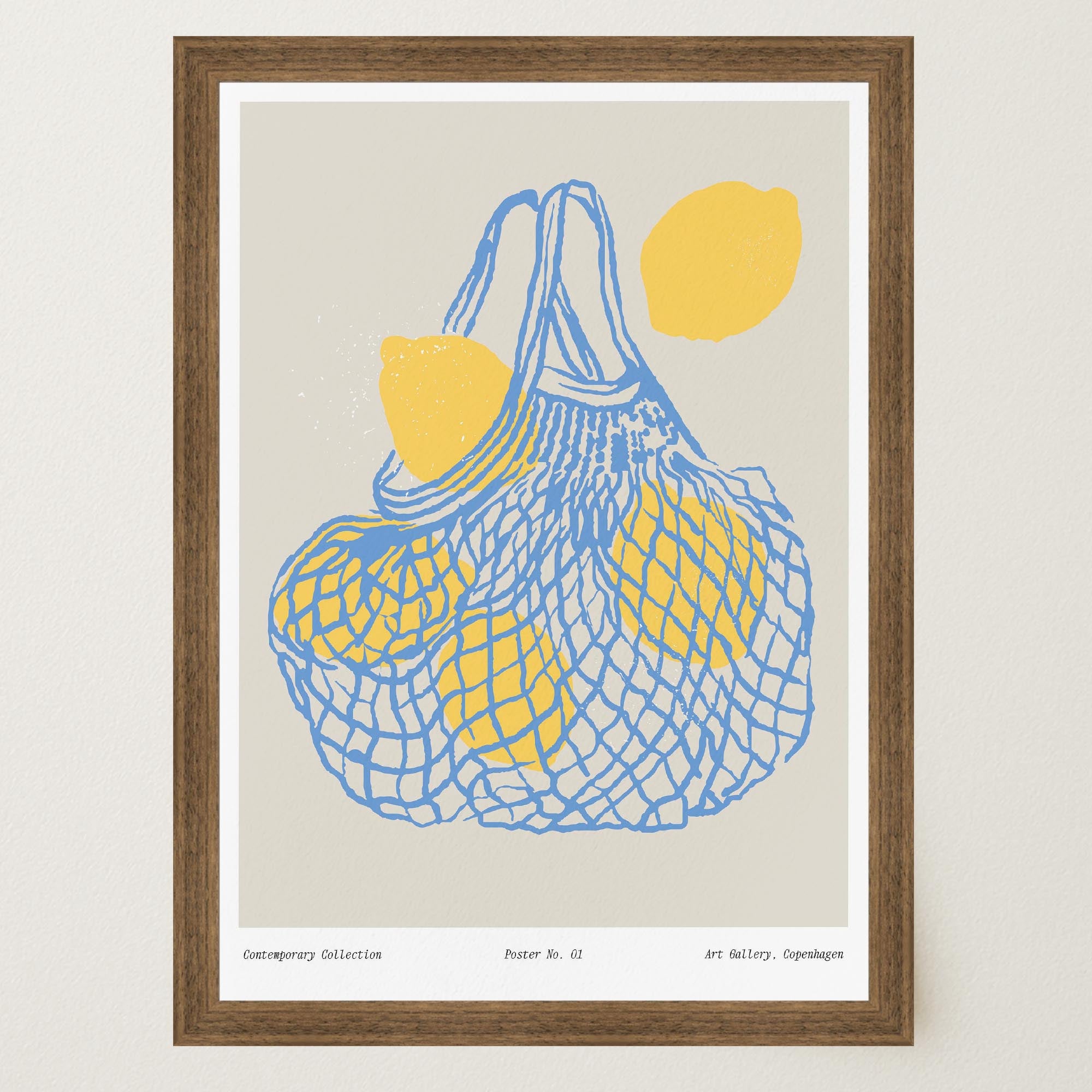 Lemon Kitchen Wall Art Print-Skudaboo
