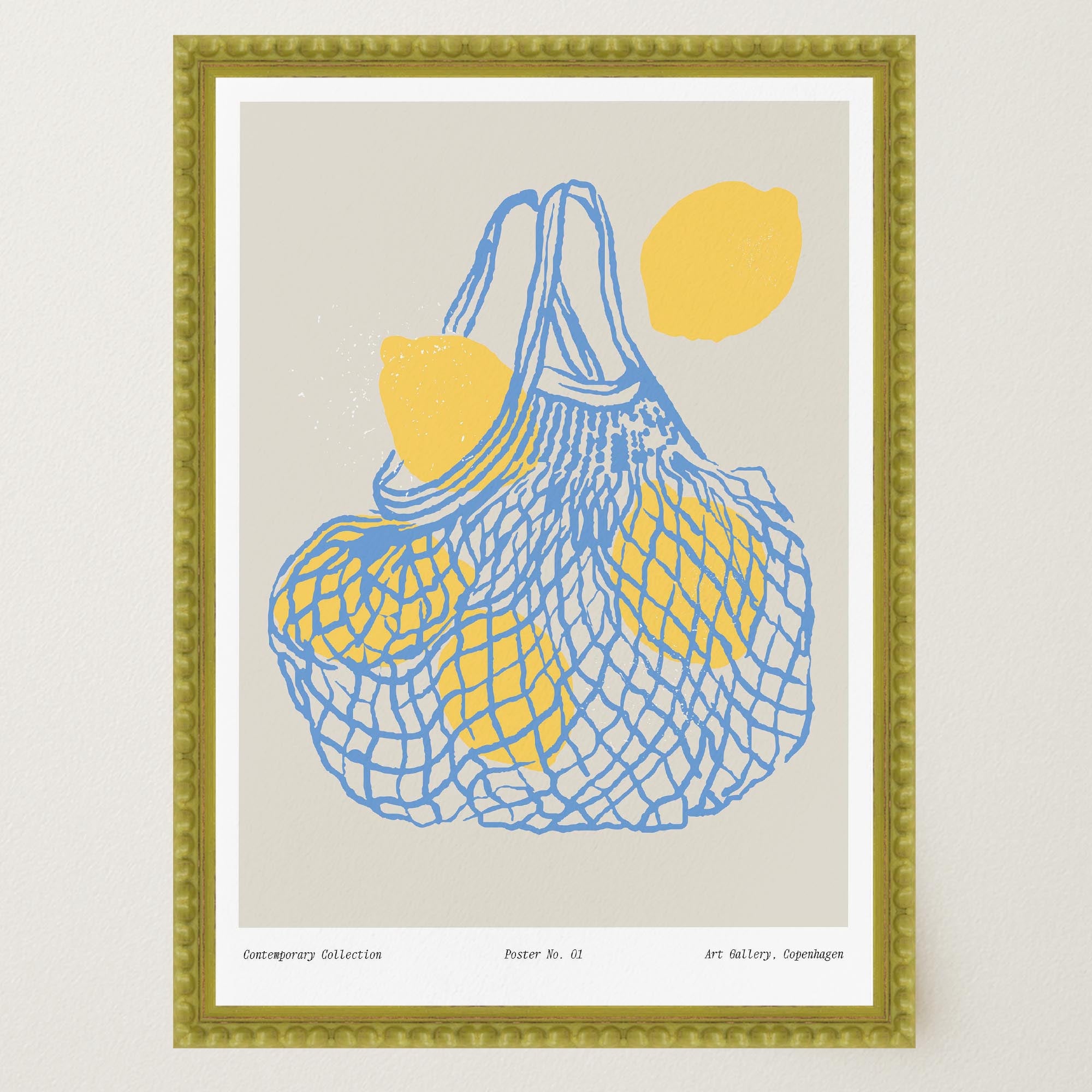 Lemon Kitchen Wall Art Print-Skudaboo