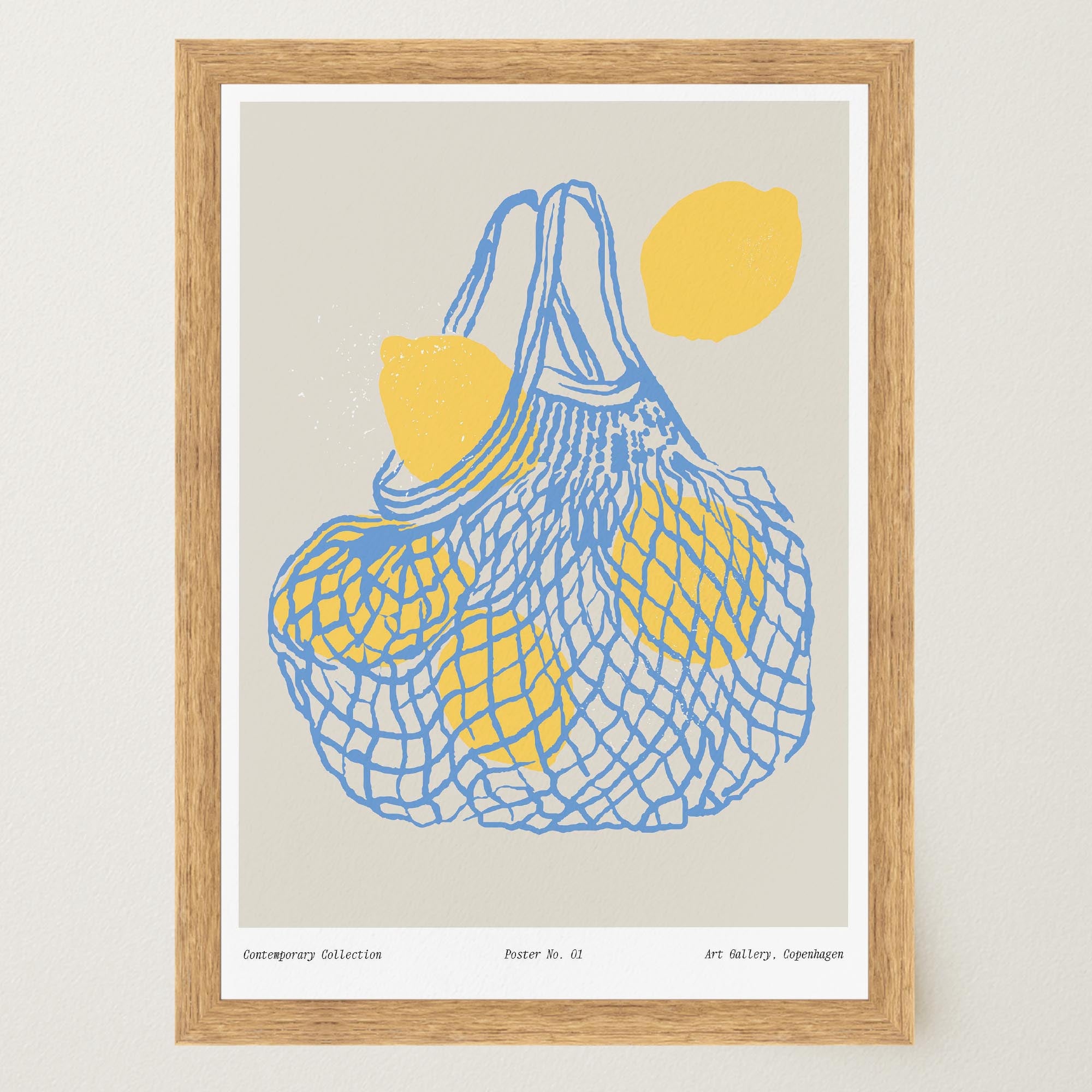 Lemon Kitchen Wall Art Print-Skudaboo
