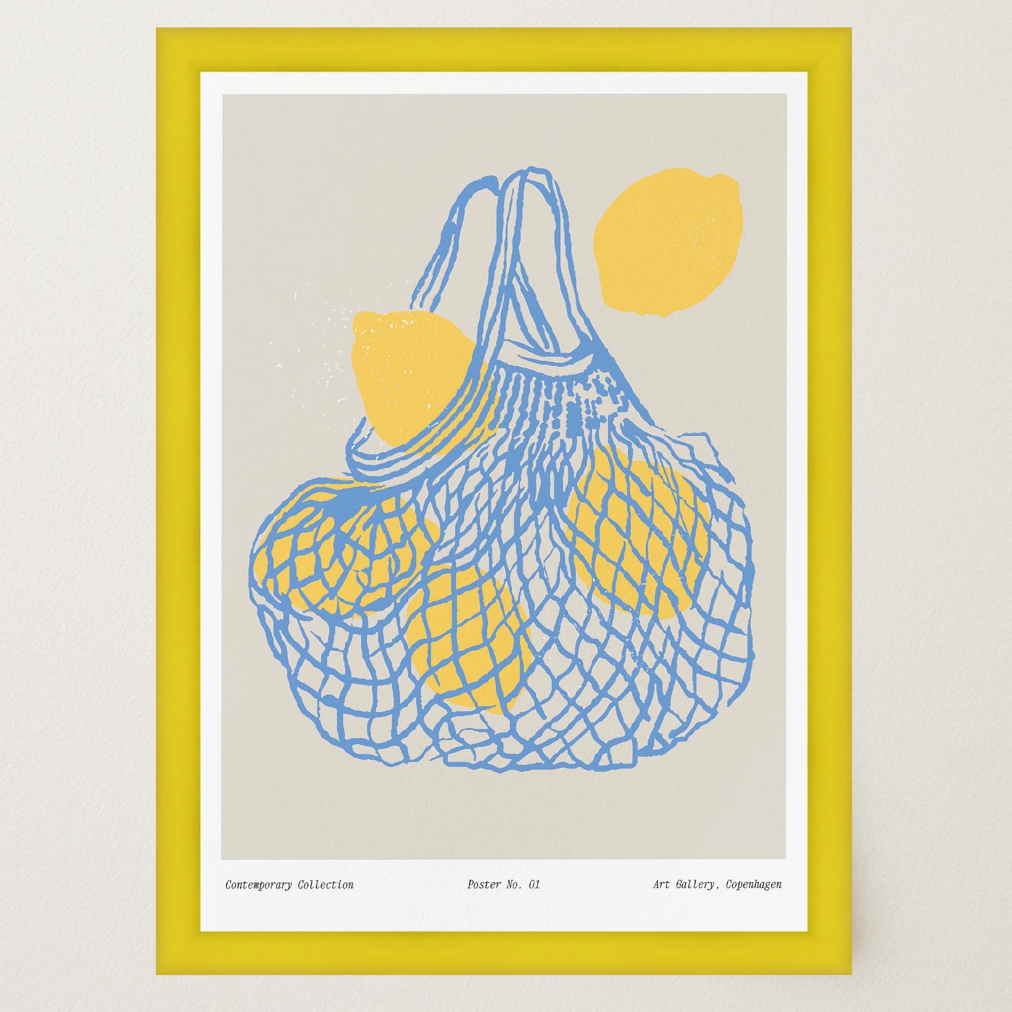 Lemon Kitchen Wall Art Print-Skudaboo