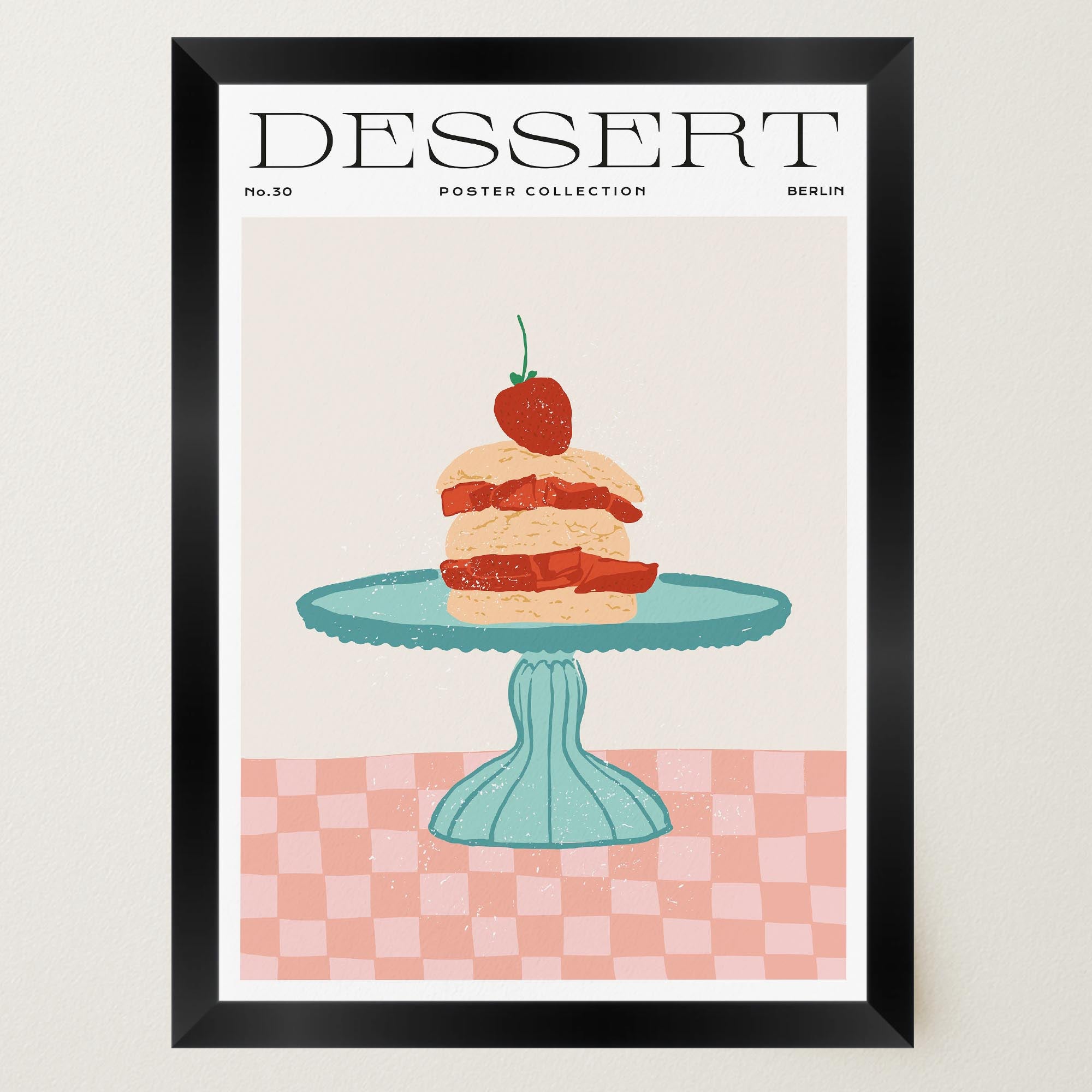 Strawberry Shortcake Wall Art Print-Skudaboo