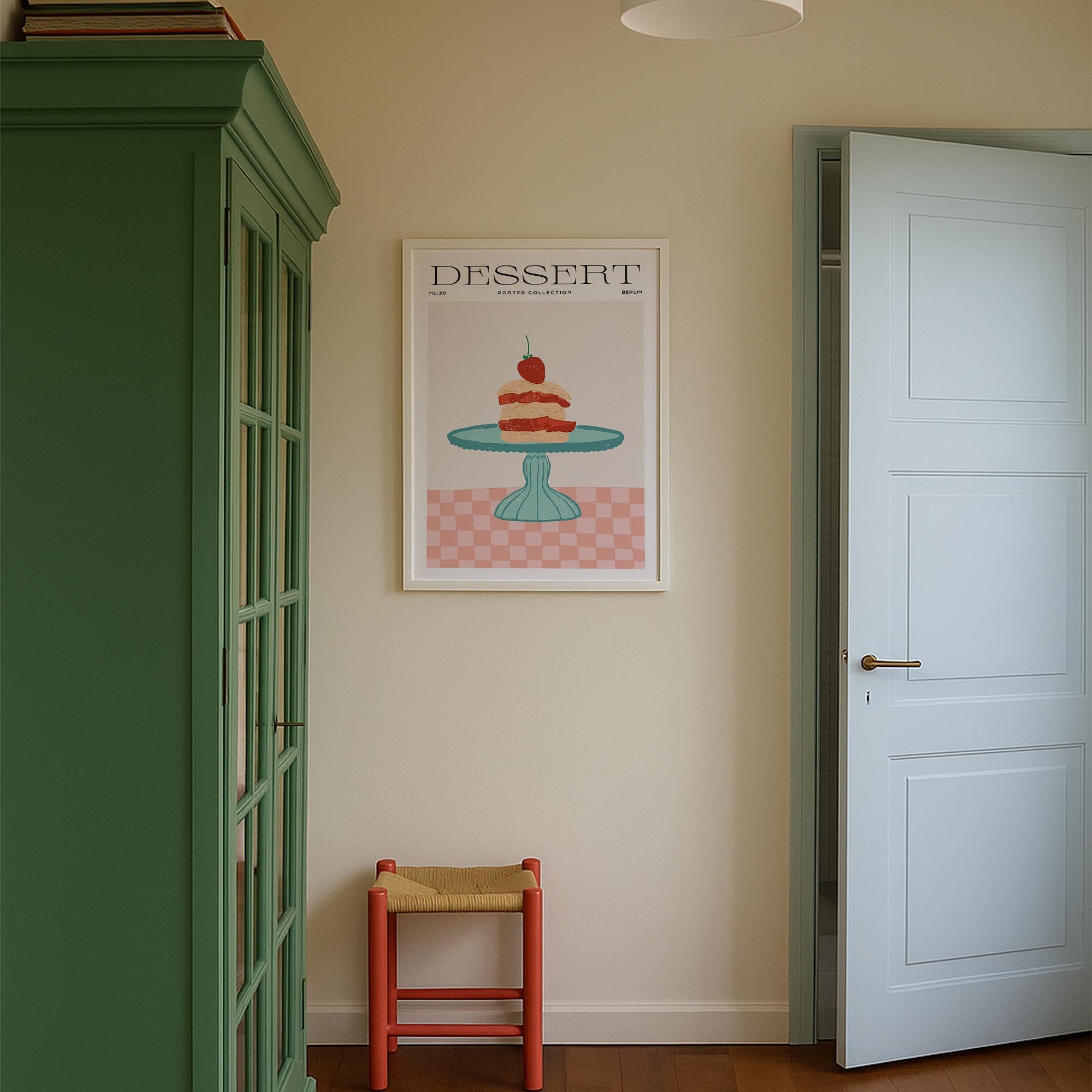 Strawberry Shortcake Wall Art Print-Skudaboo