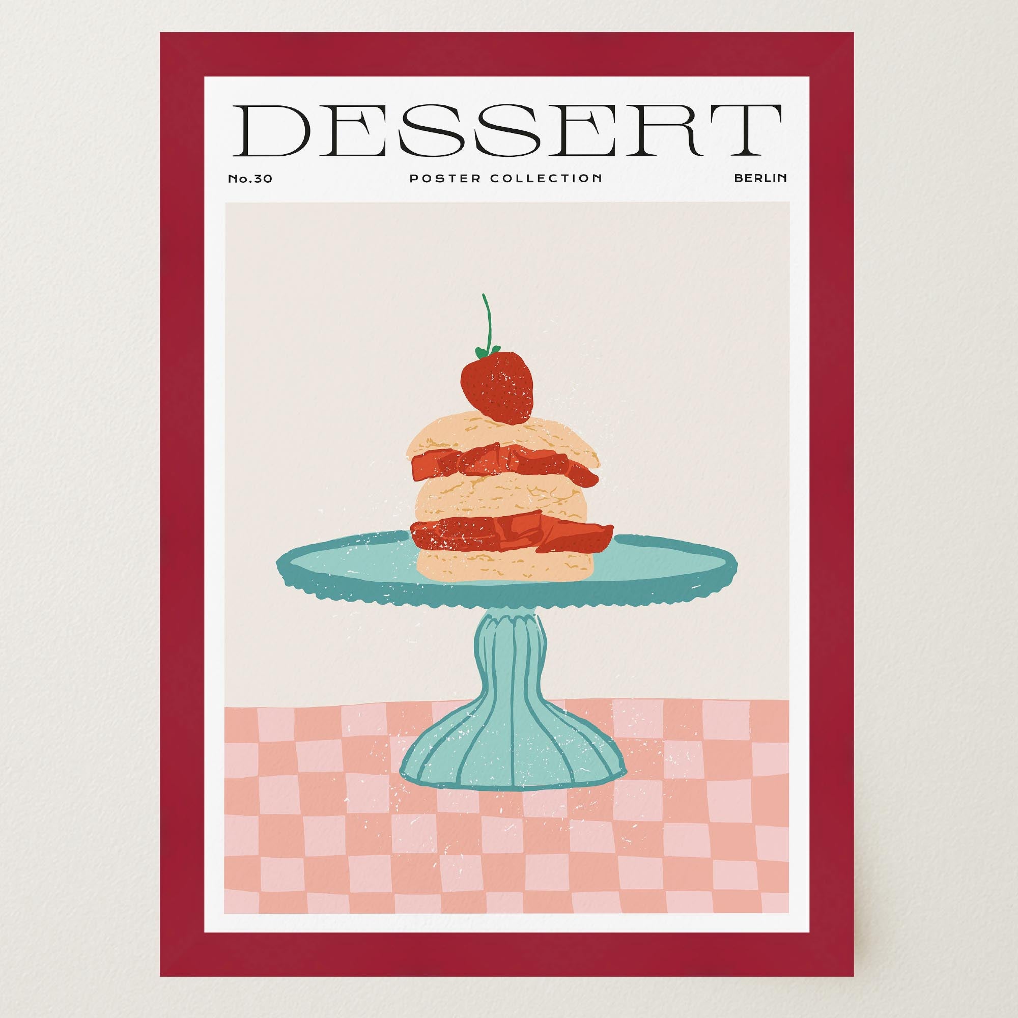 Strawberry Shortcake Wall Art Print-Skudaboo