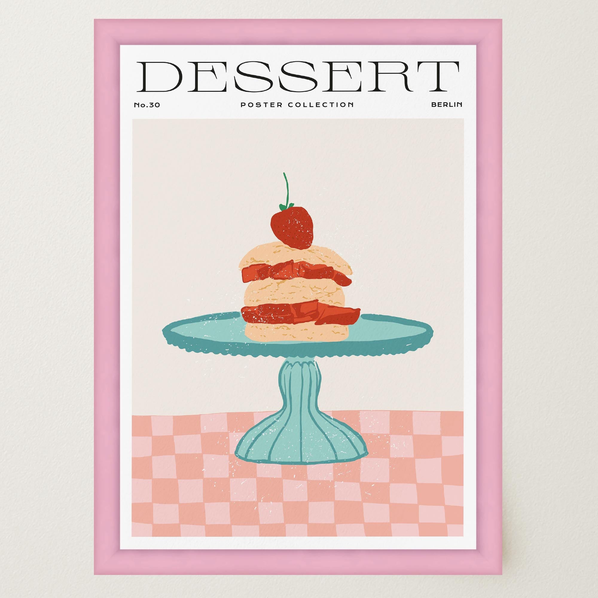 Strawberry Shortcake Wall Art Print-Skudaboo