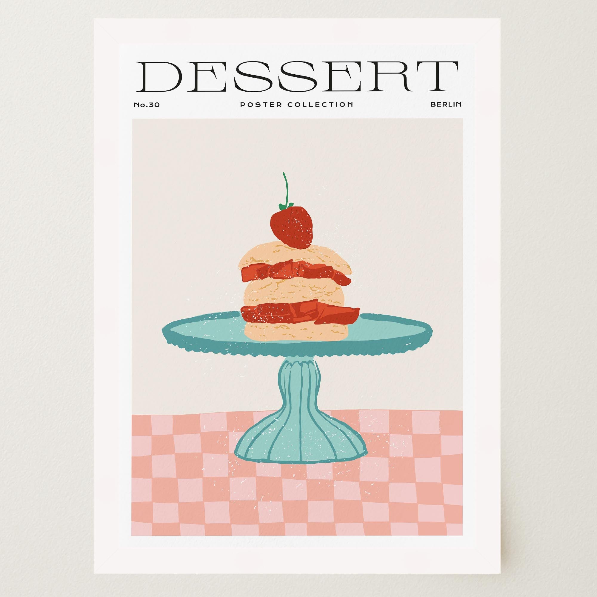 Strawberry Shortcake Wall Art Print-Skudaboo