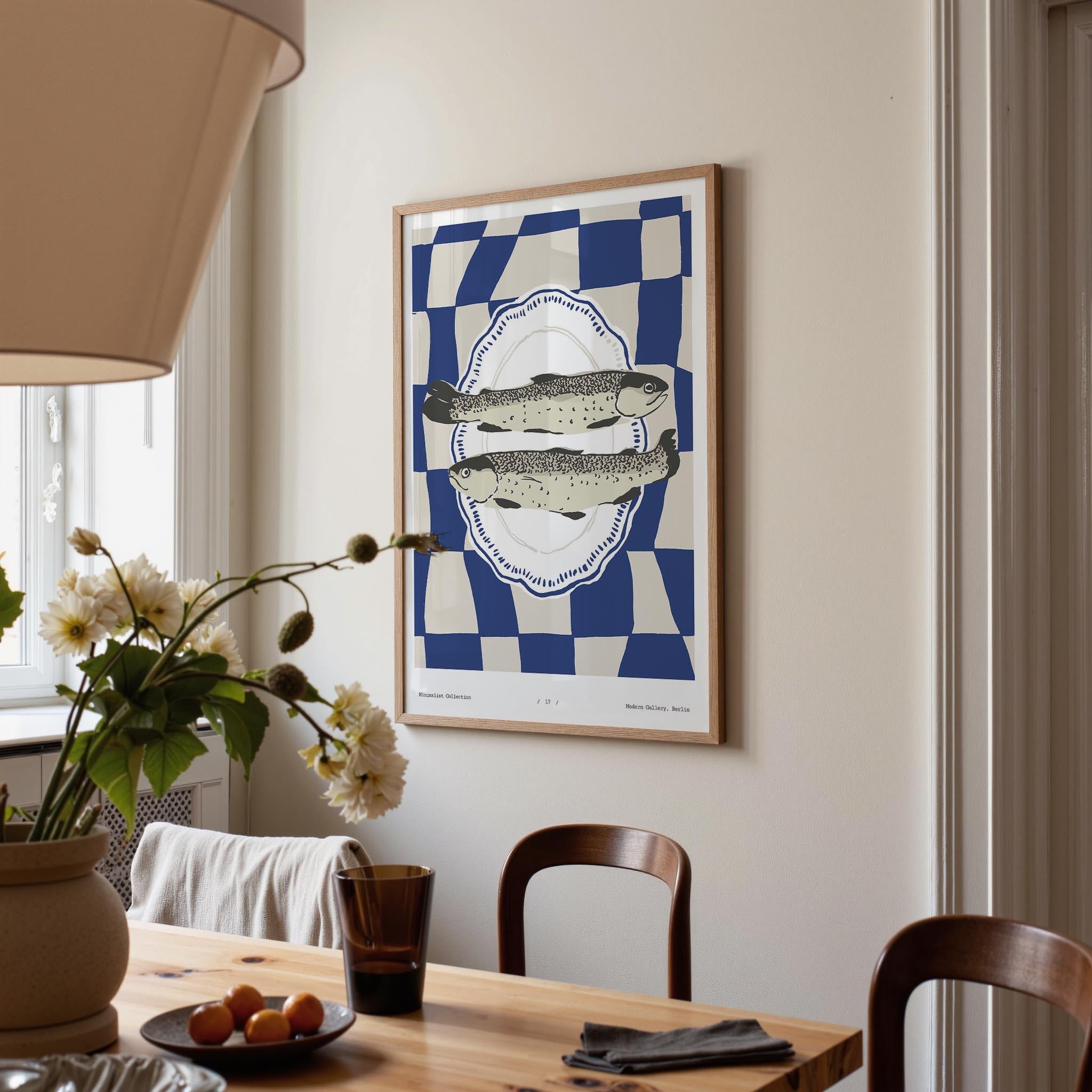 Fish Kitchen Wall Art Print-Skudaboo