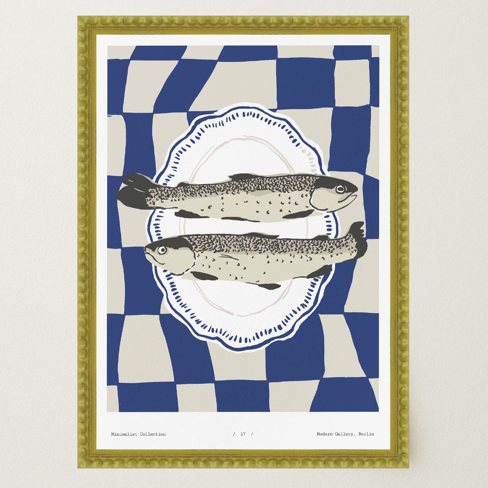 Fish Kitchen Wall Art Print-Skudaboo