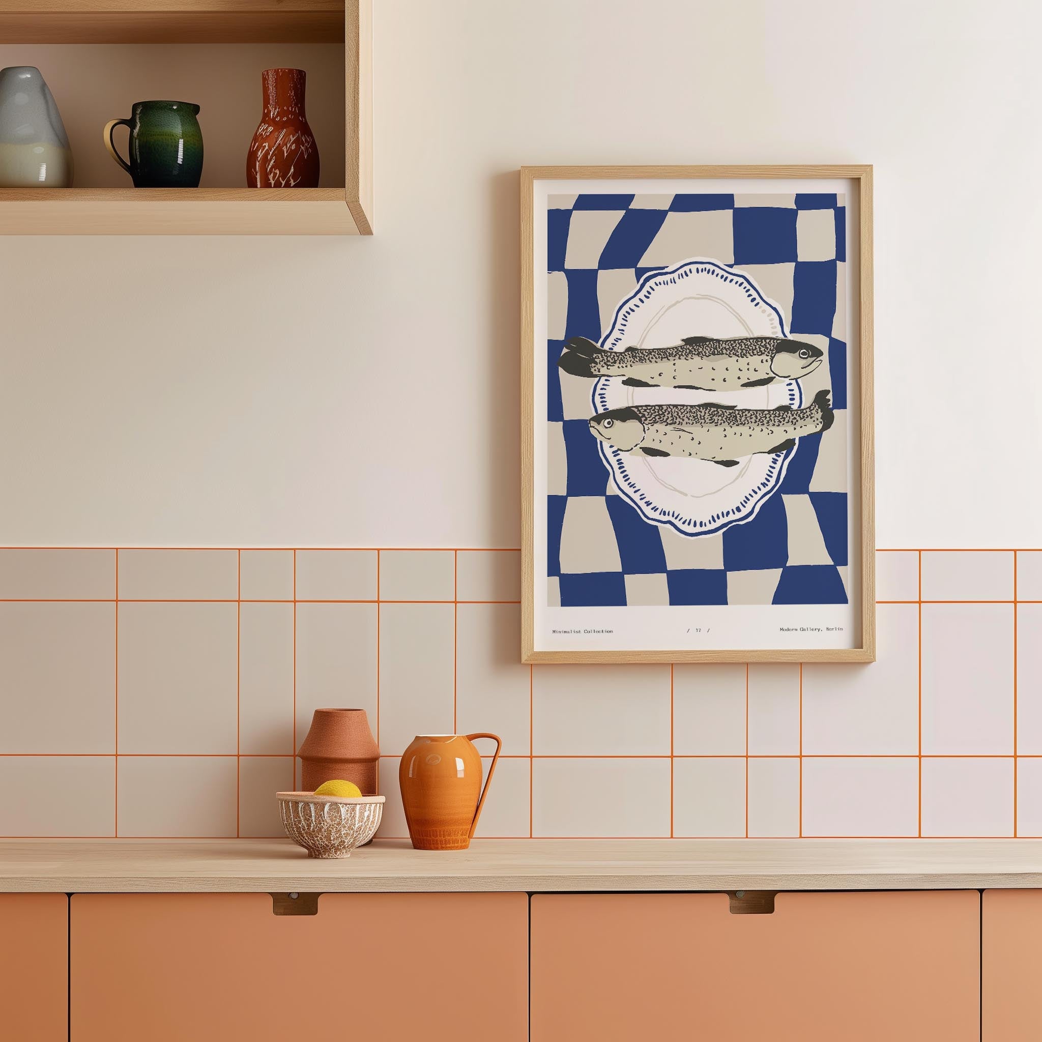 Fish Kitchen Wall Art Print-Skudaboo
