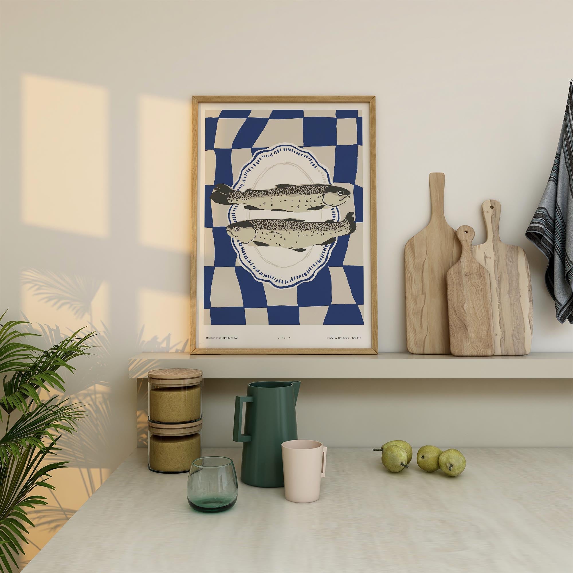 Fish Kitchen Wall Art Print-Skudaboo