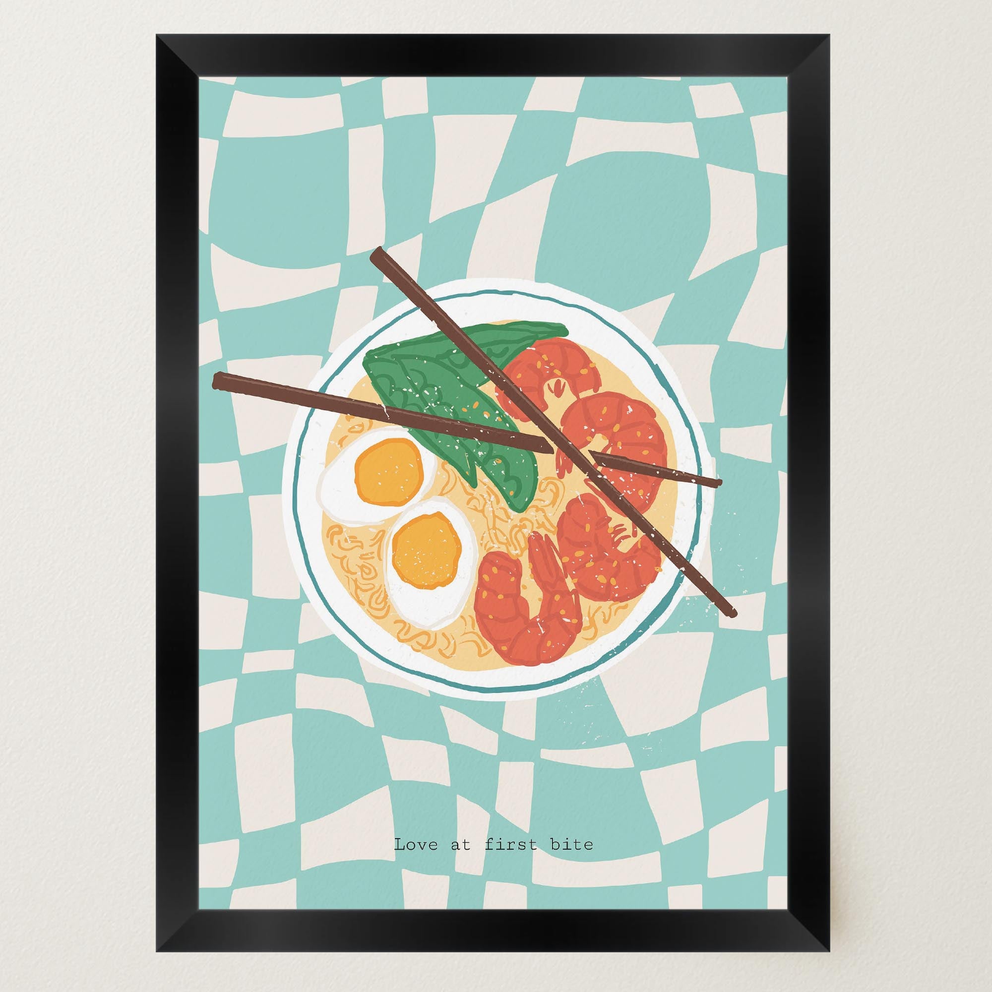 Ramen Noodle Bowl Wall Art Print-Skudaboo