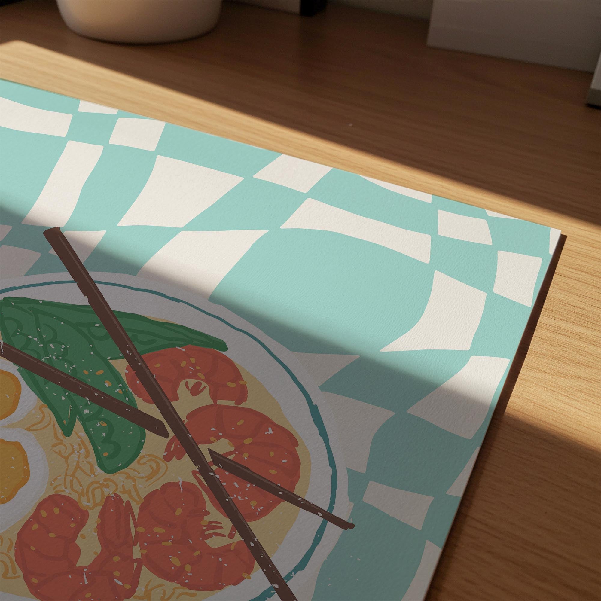 Ramen Noodle Bowl Wall Art Print-Skudaboo