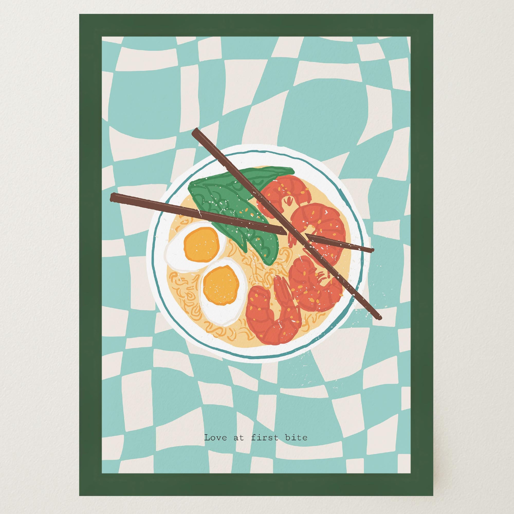 Ramen Noodle Bowl Wall Art Print-Skudaboo