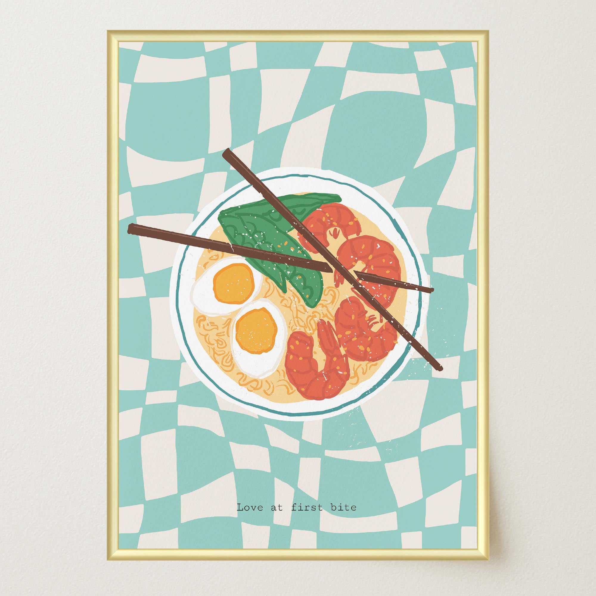 Ramen Noodle Bowl Wall Art Print-Skudaboo