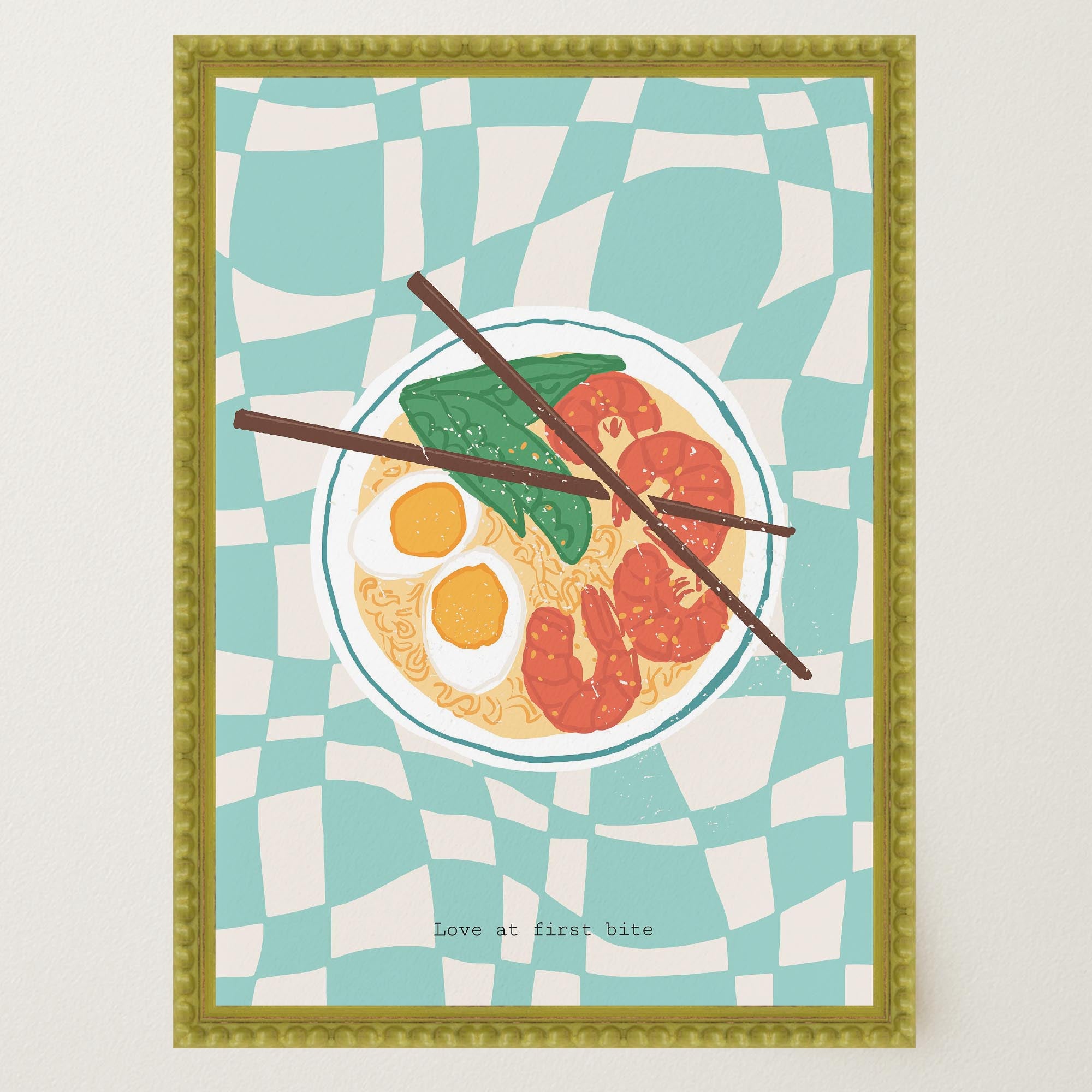 Ramen Noodle Bowl Wall Art Print-Skudaboo