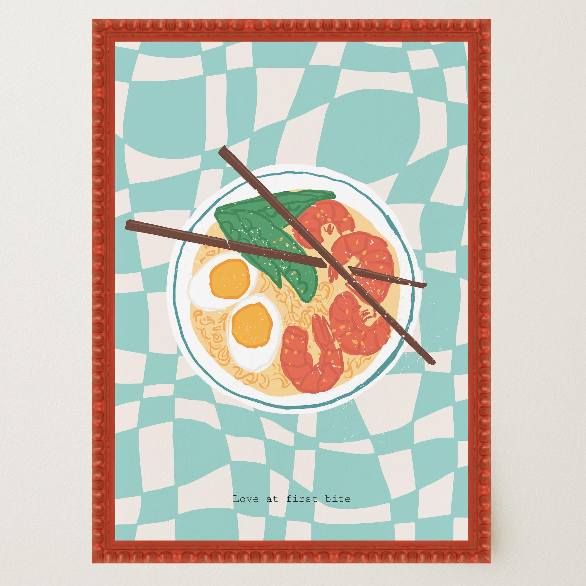 Ramen Noodle Bowl Wall Art Print-Skudaboo