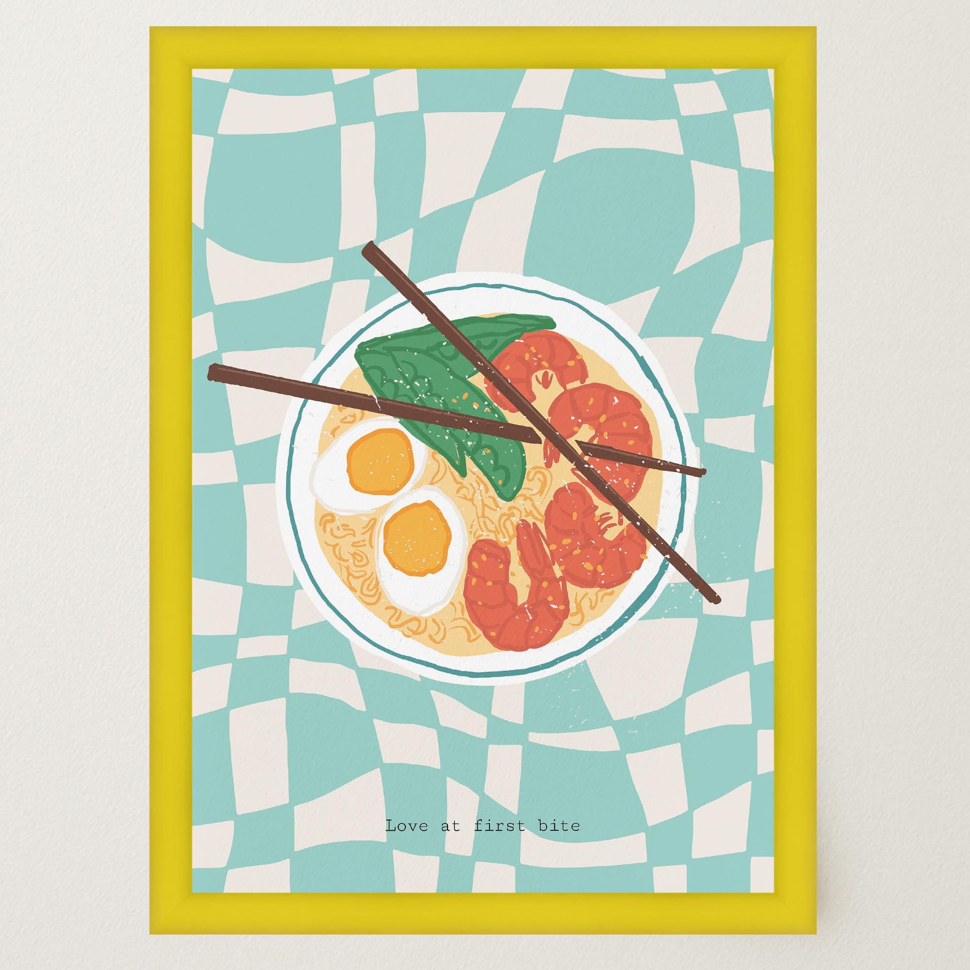 Ramen Noodle Bowl Wall Art Print-Skudaboo