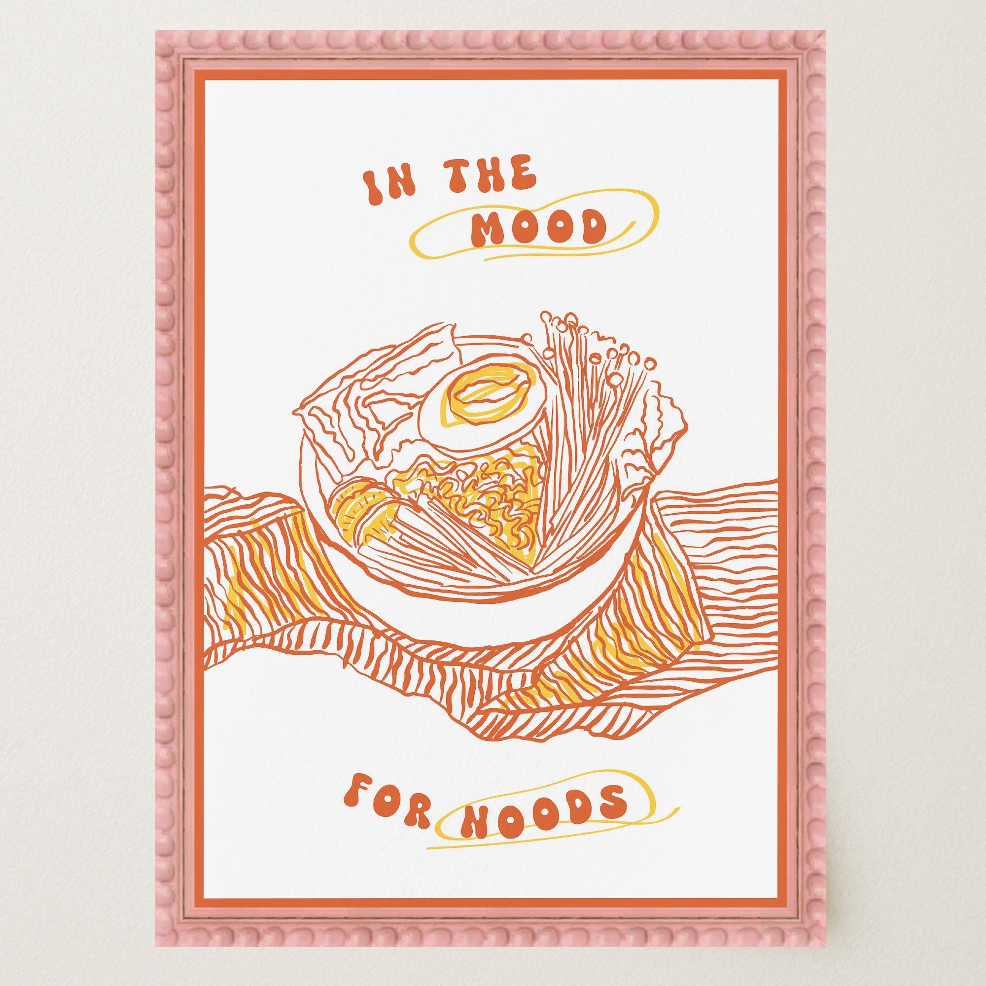 In the Mood for Noods Ramen Wall Art Print-Skudaboo