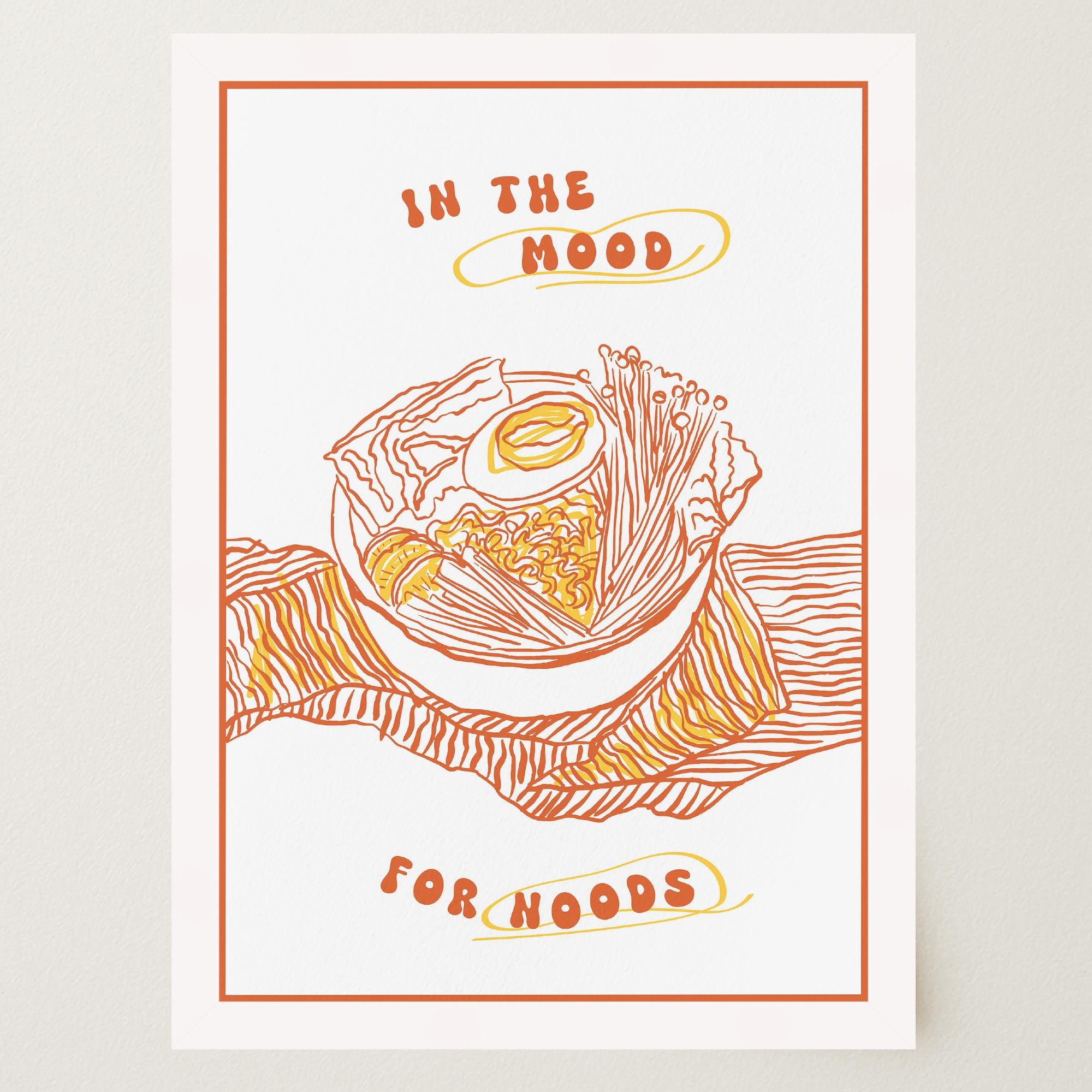 In the Mood for Noods Ramen Wall Art Print-Skudaboo