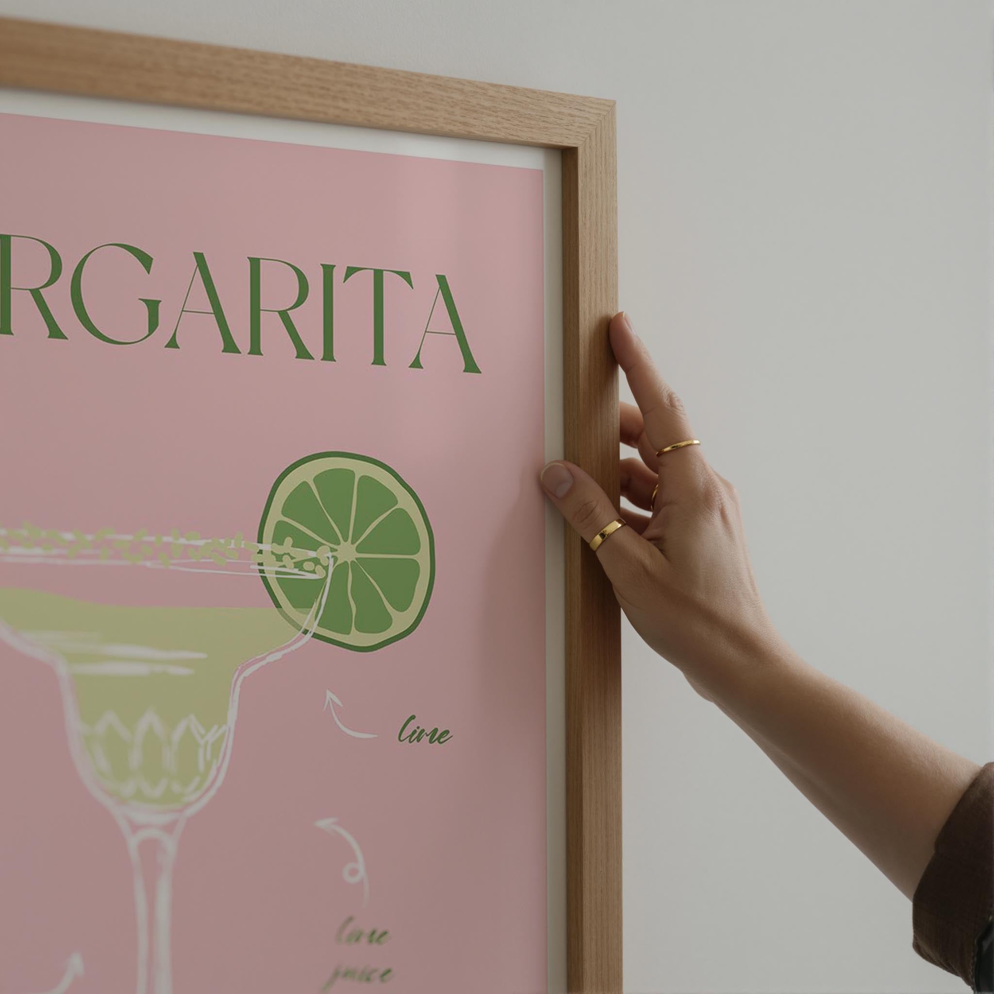 Margarita Cocktail Wall Art Print-Skudaboo