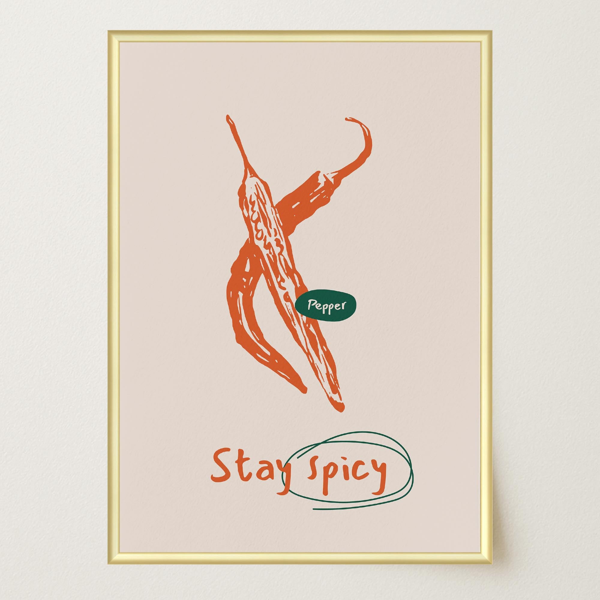 Stay Spicy Chilli Art Print-Skudaboo