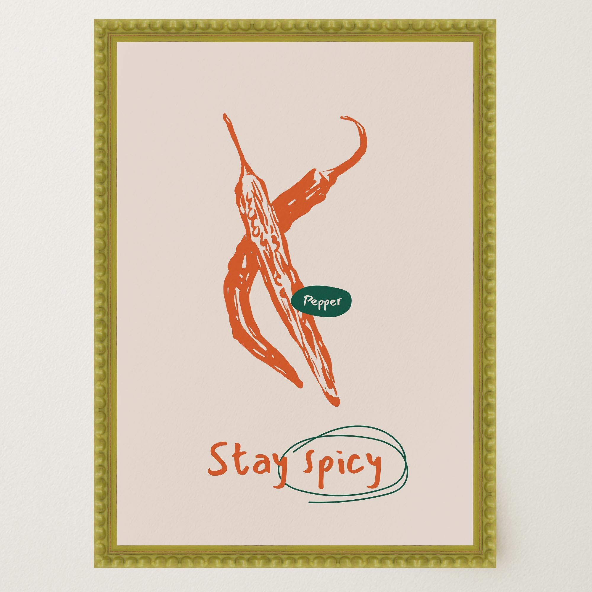 Stay Spicy Chilli Art Print-Skudaboo