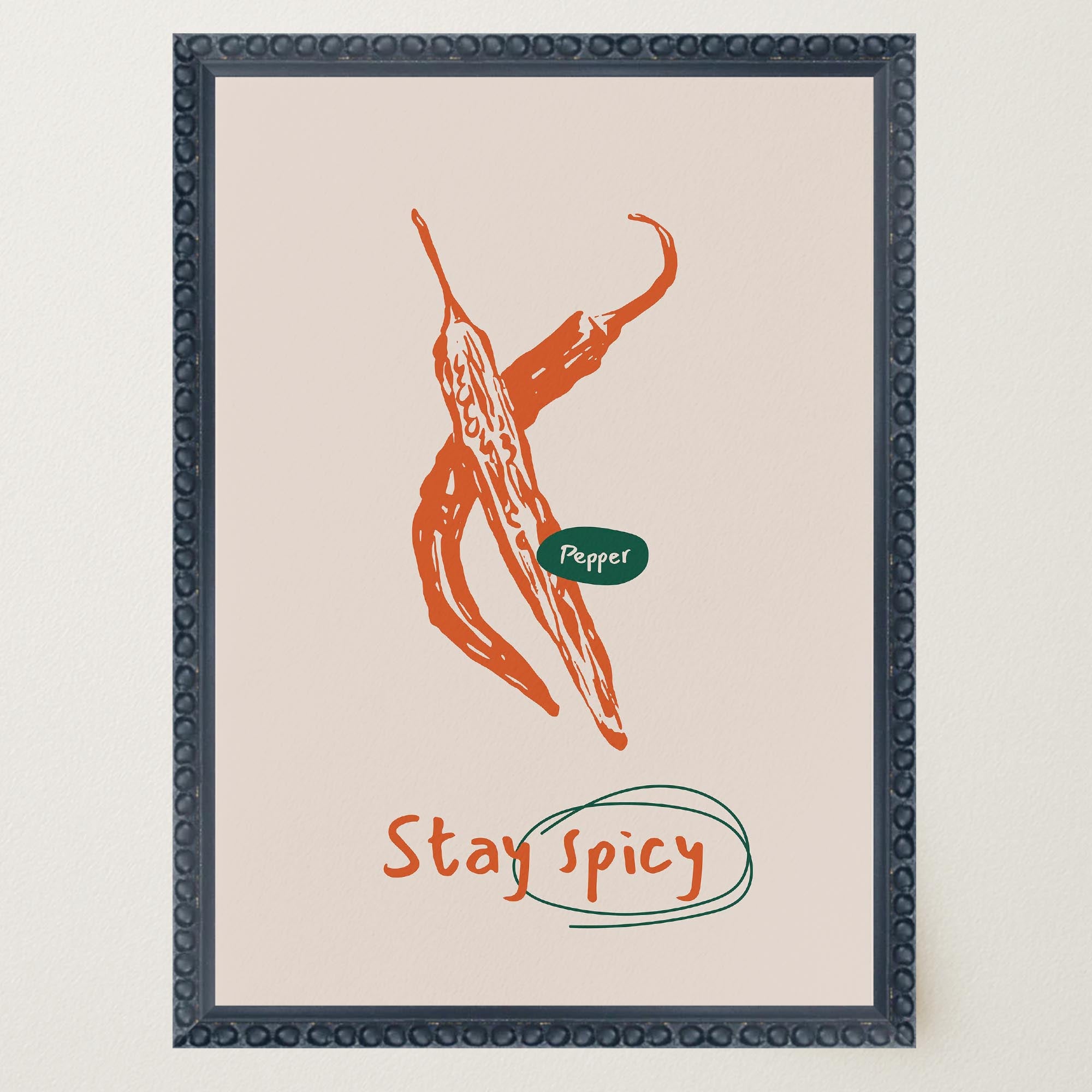 Stay Spicy Chilli Art Print-Skudaboo