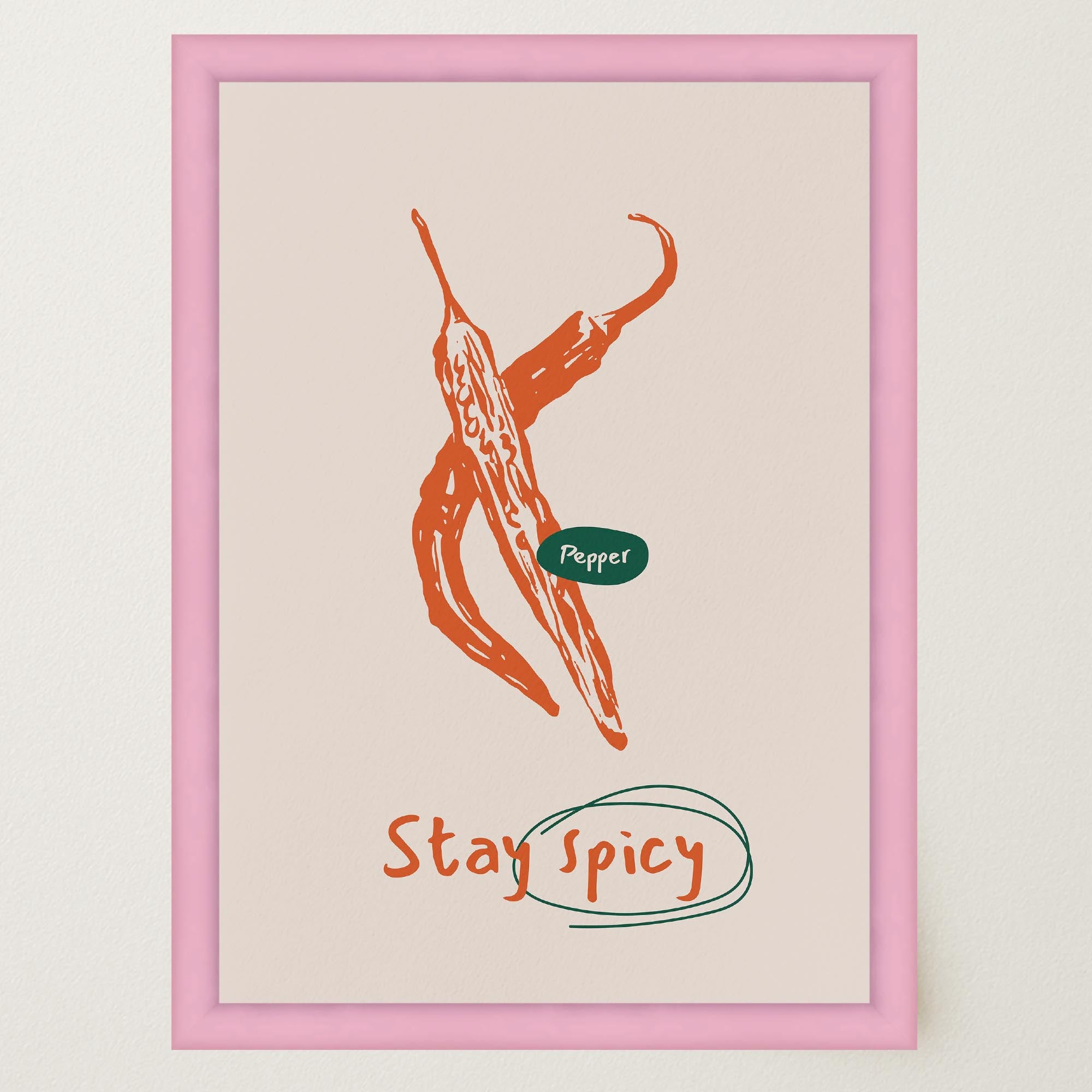 Stay Spicy Chilli Art Print-Skudaboo