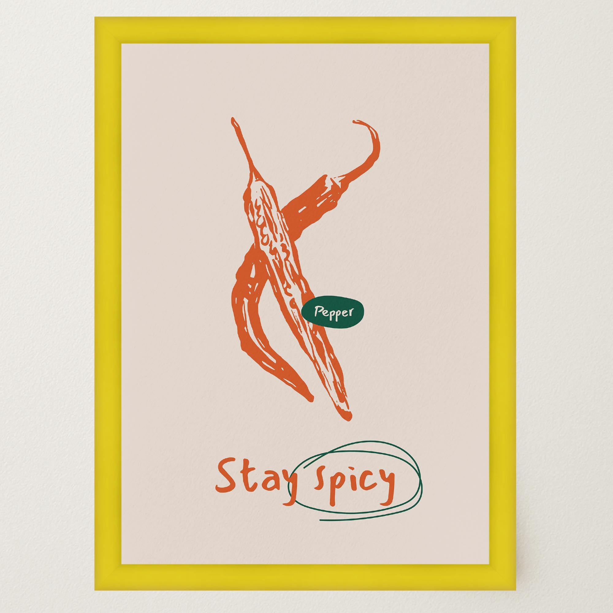 Stay Spicy Chilli Art Print-Skudaboo