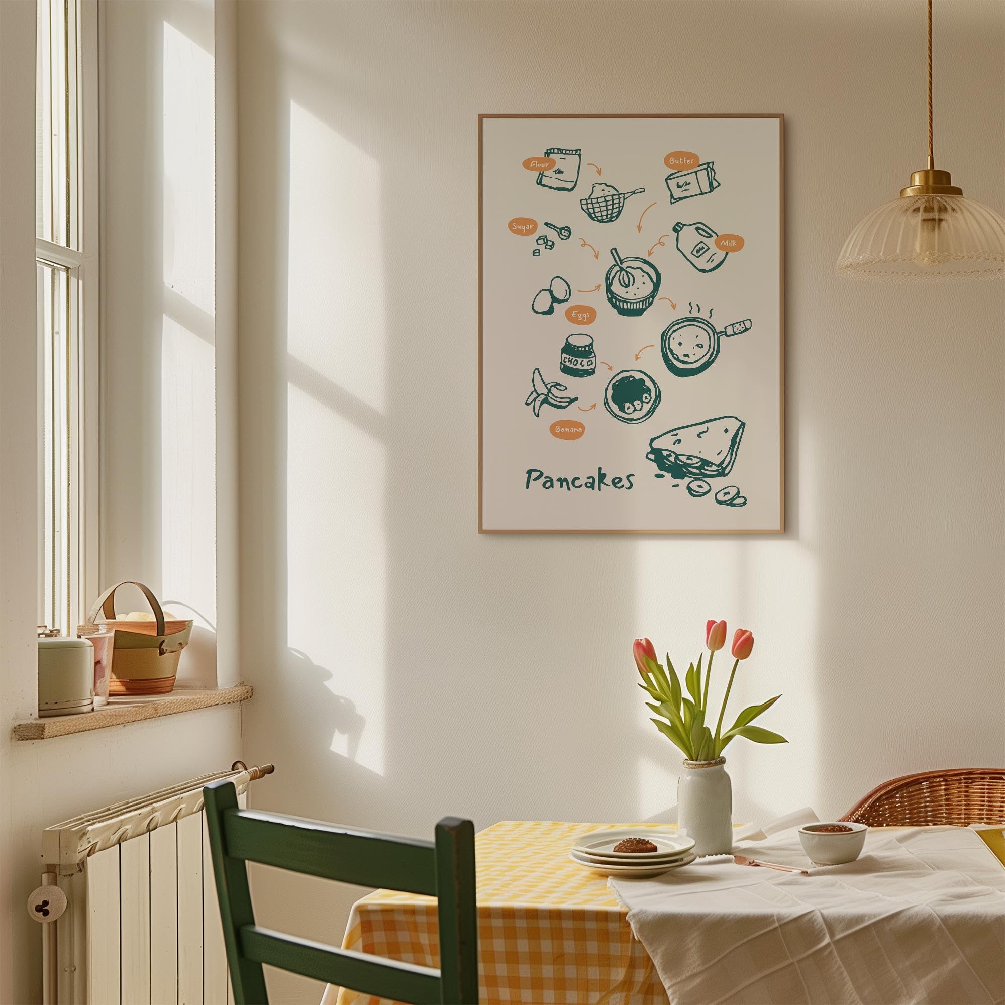 Pancake Kitchen Wall Art Print-Skudaboo